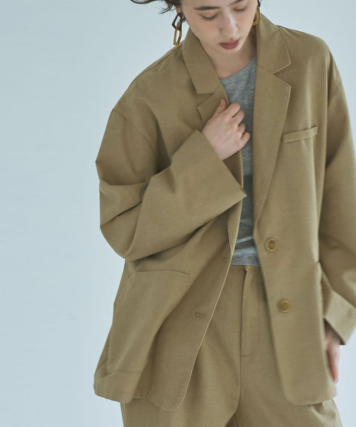 着用イメージ 165cm BEIGE