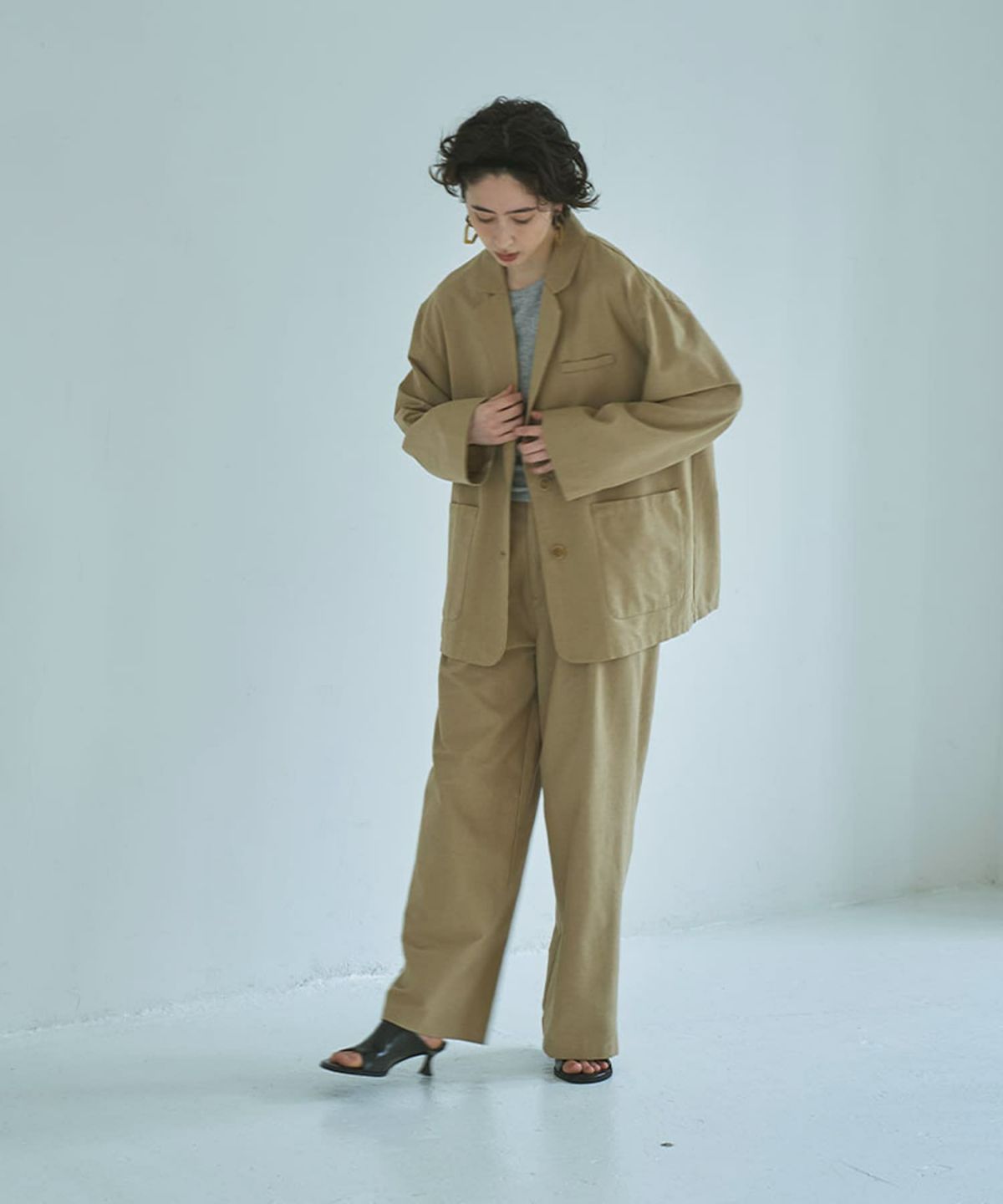 着用イメージ 165cm BEIGE