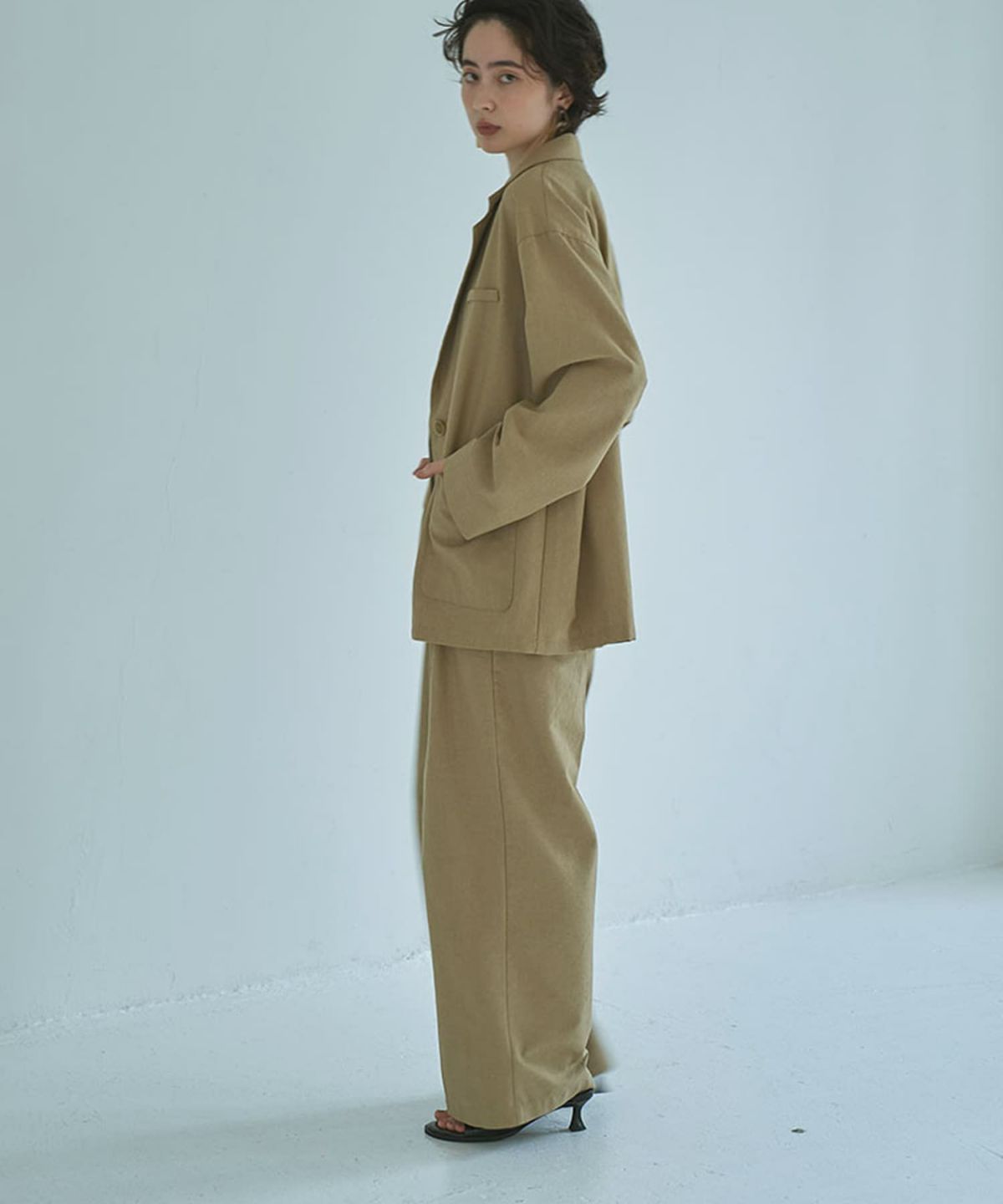 着用イメージ 165cm BEIGE