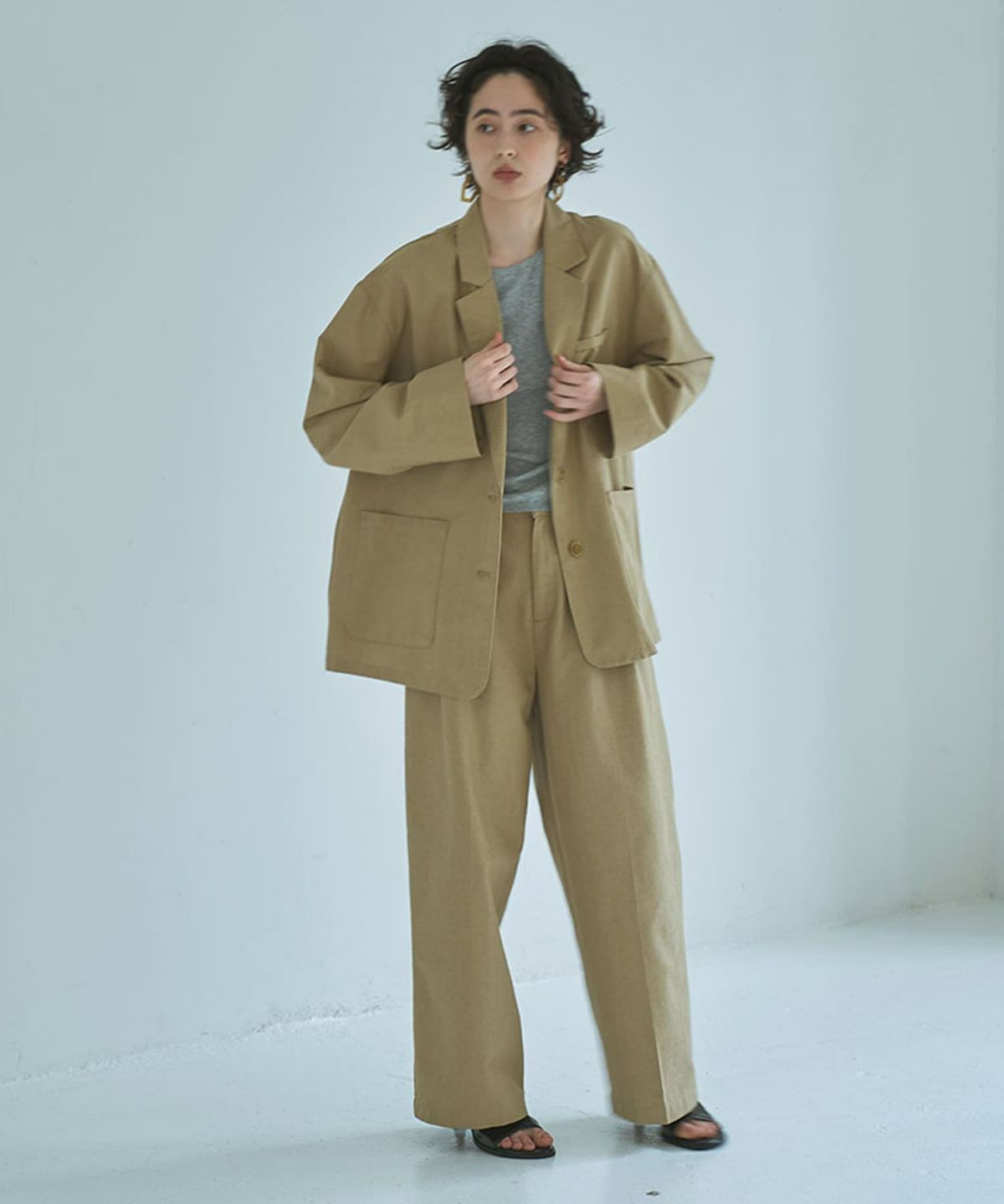 着用イメージ 165cm BEIGE