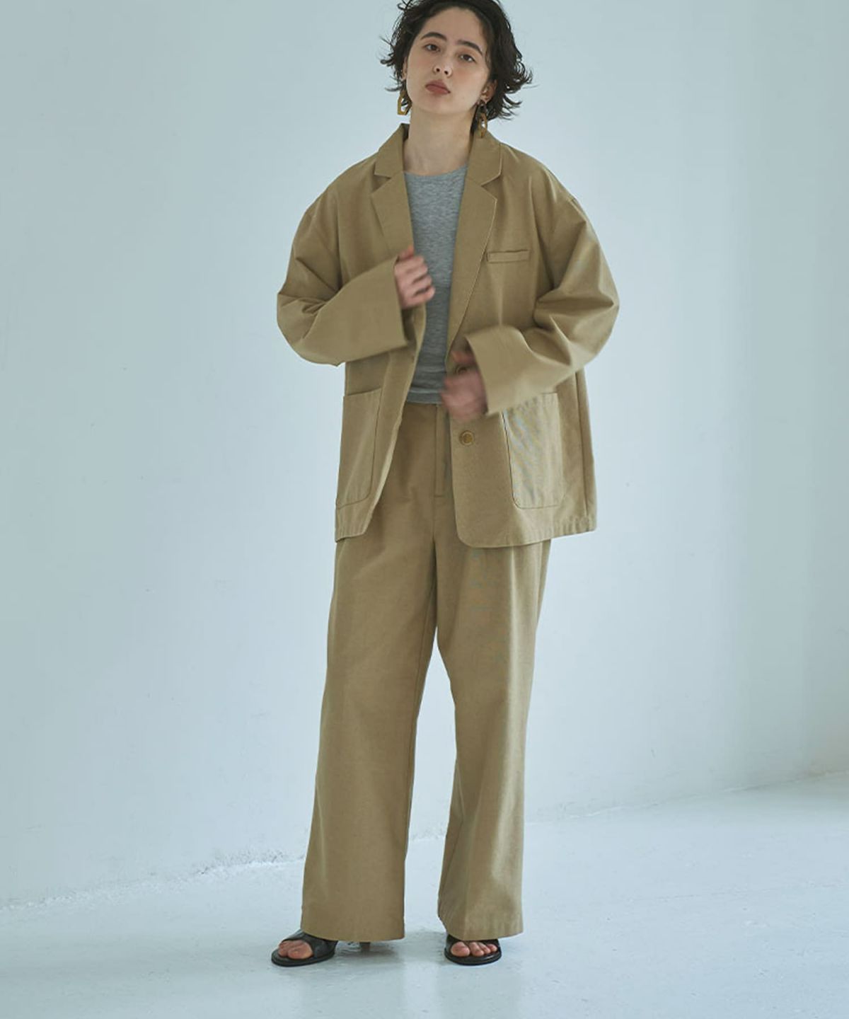 着用イメージ 165cm BEIGE