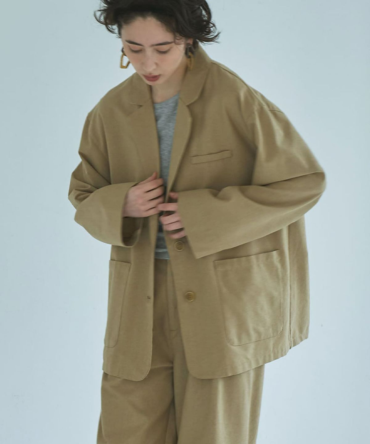 着用イメージ 165cm BEIGE