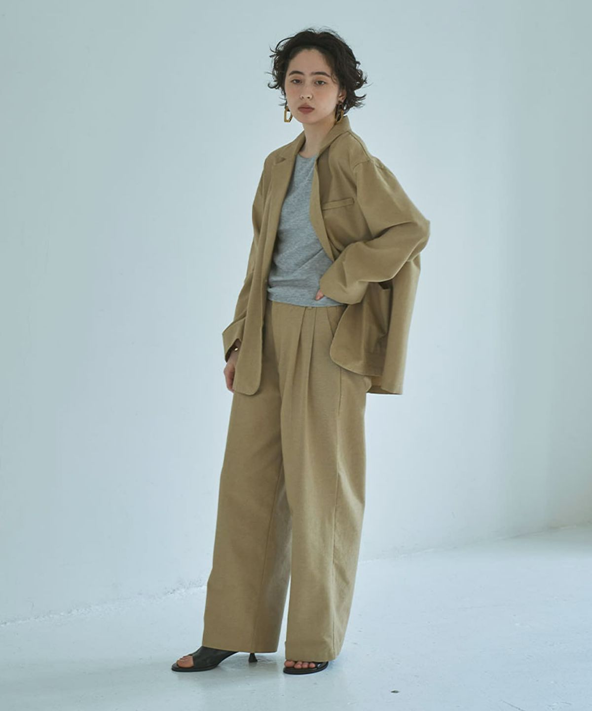 着用イメージ 165cm BEIGE