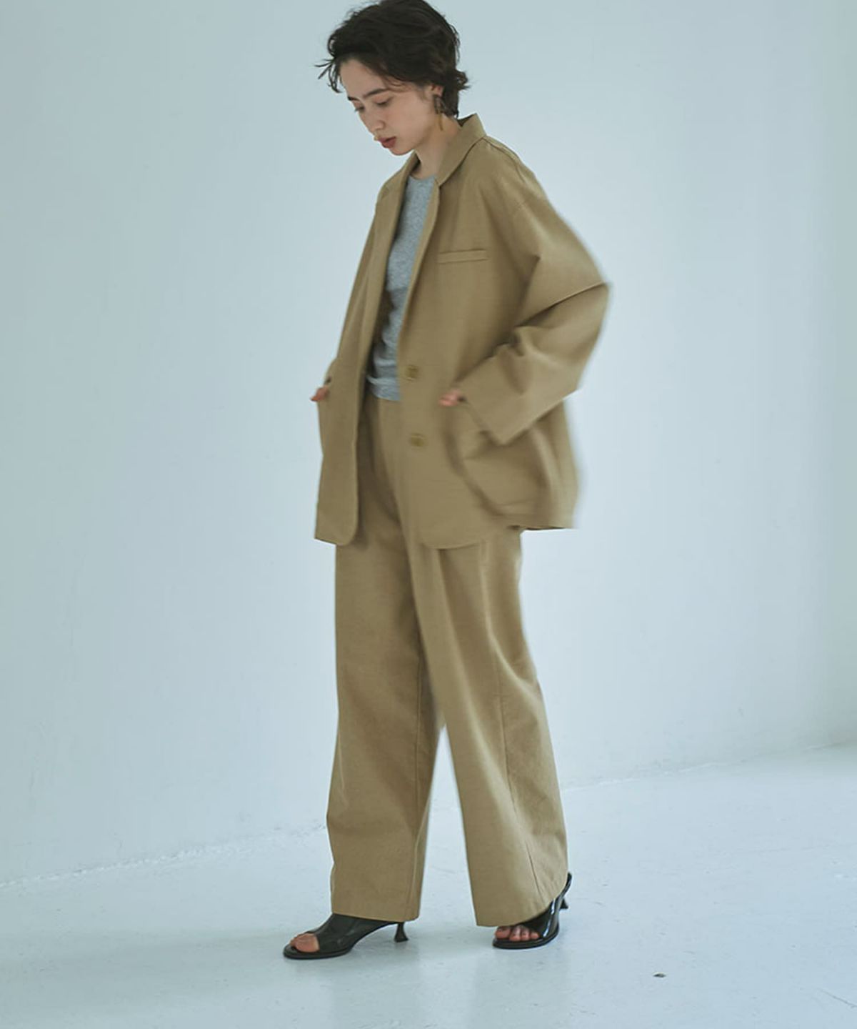 着用イメージ 165cm BEIGE