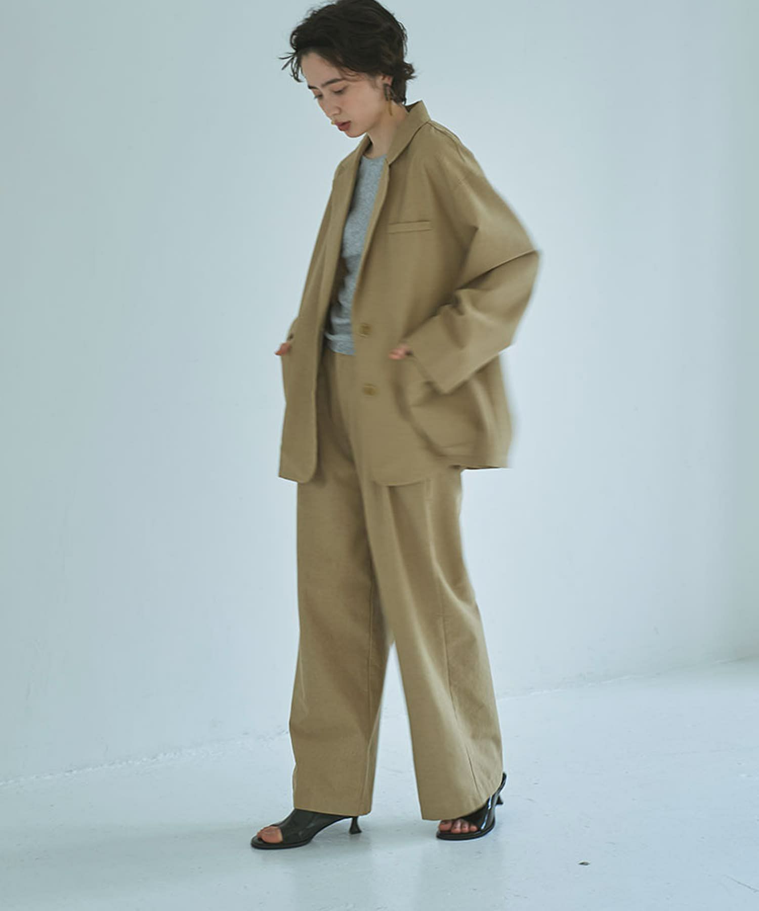 着用イメージ 165cm BEIGE