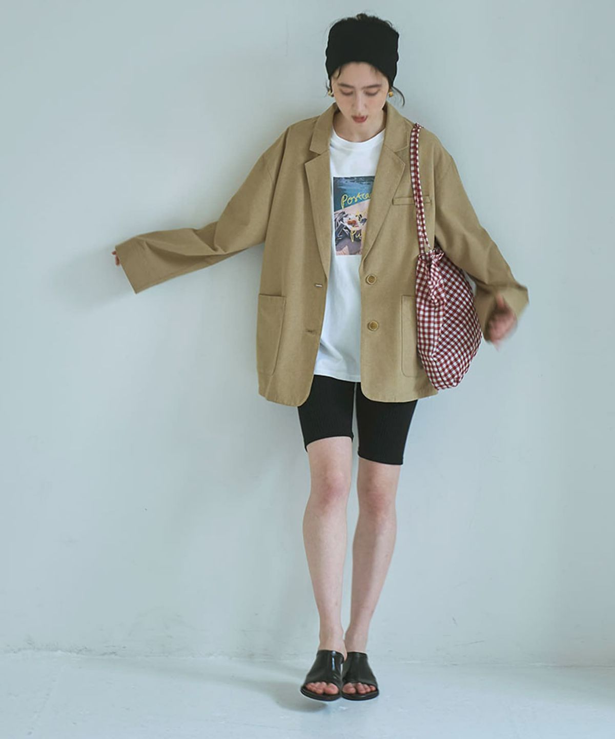 着用イメージ 165cm BEIGE