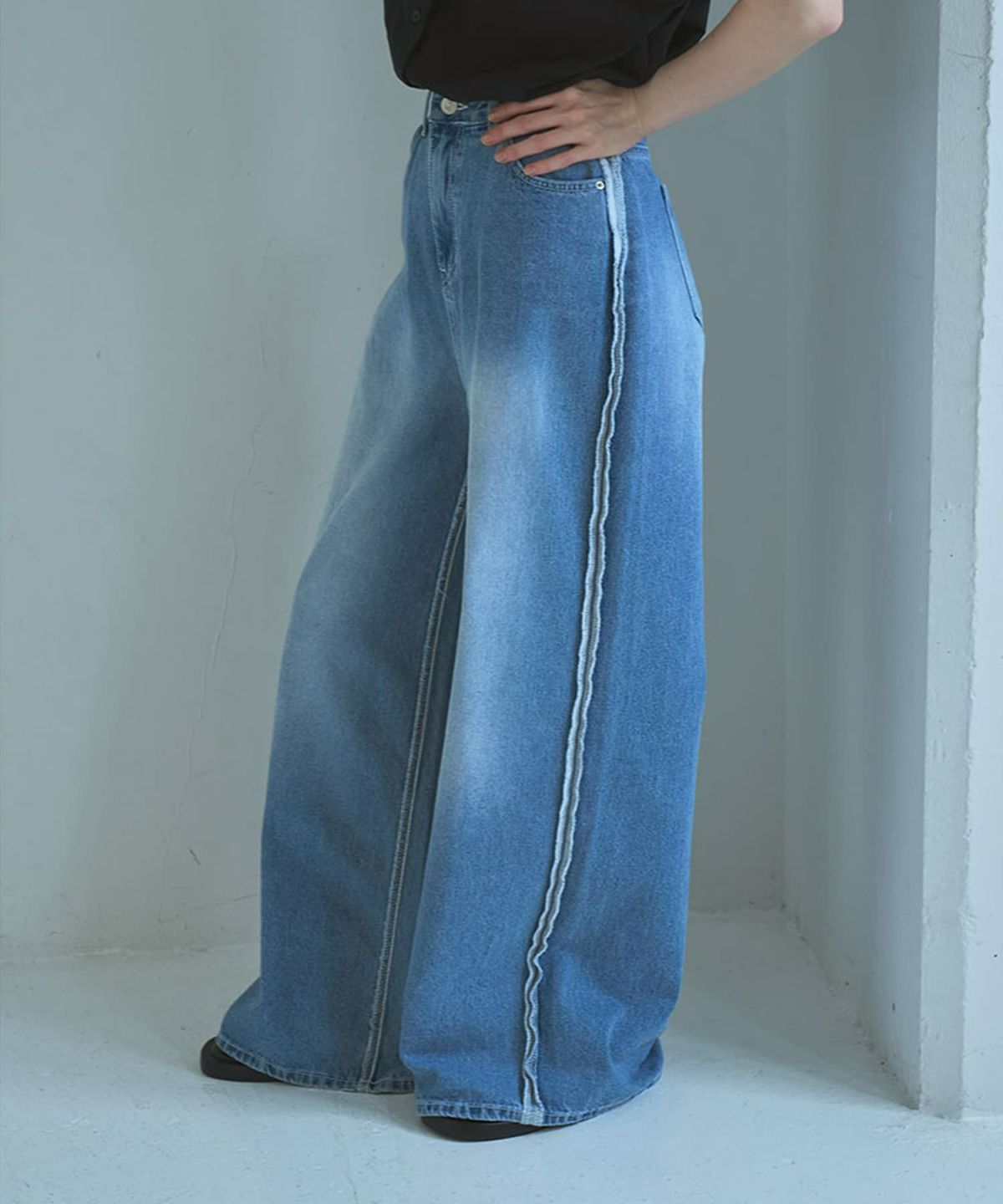 着用イメージ 165cm BLUE