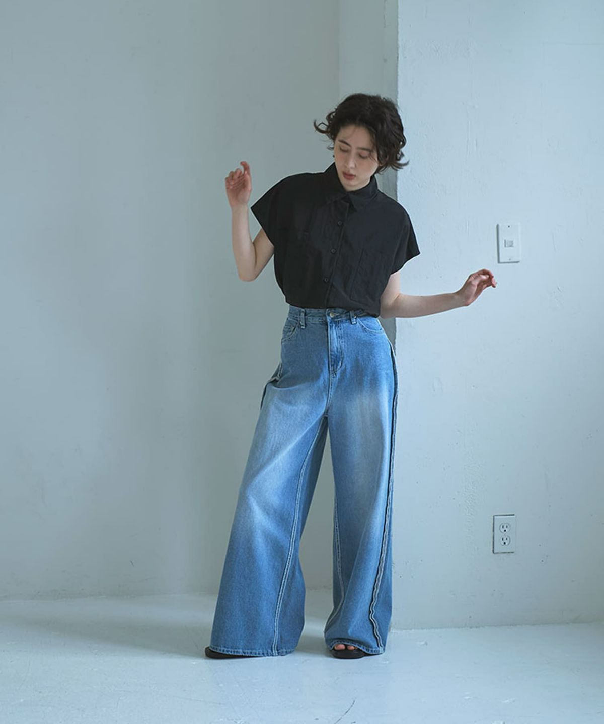 着用イメージ 165cm BLUE