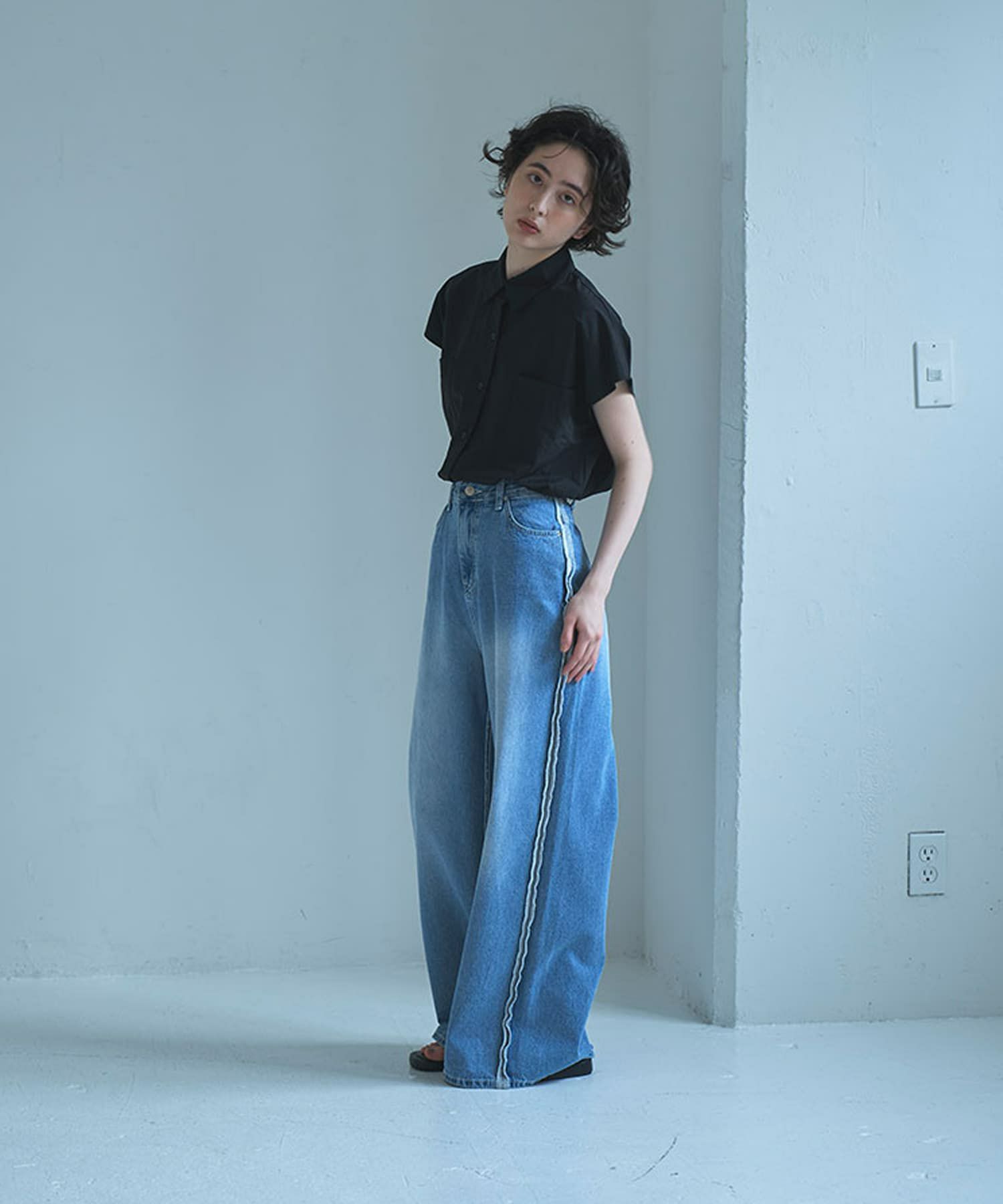 着用イメージ 165cm BLUE