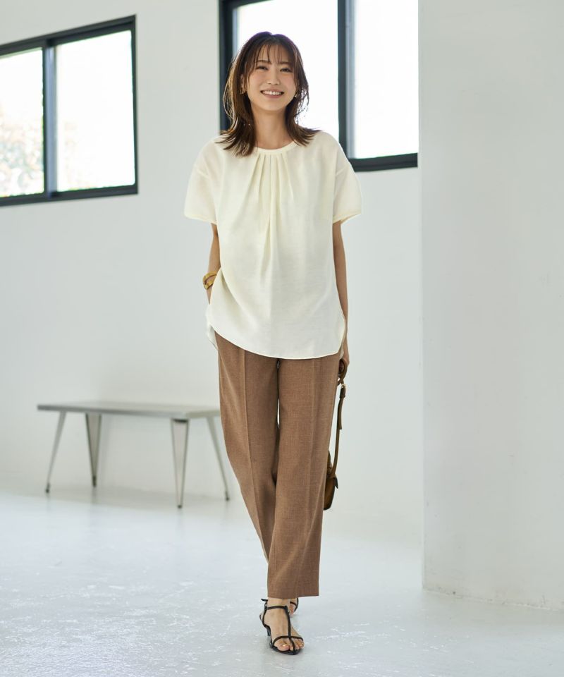 ブラウス シャツ 「LUXE」everyday半袖ブラウス レディース LUXE】everyday半袖ブラウス | おしゃれな大人レディース
