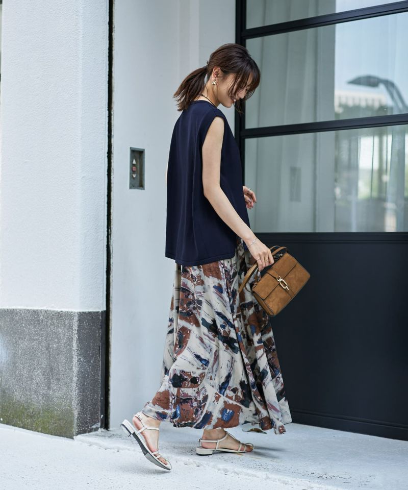 谷口美佳さん監修】新涼感サイドボックスニットトップス