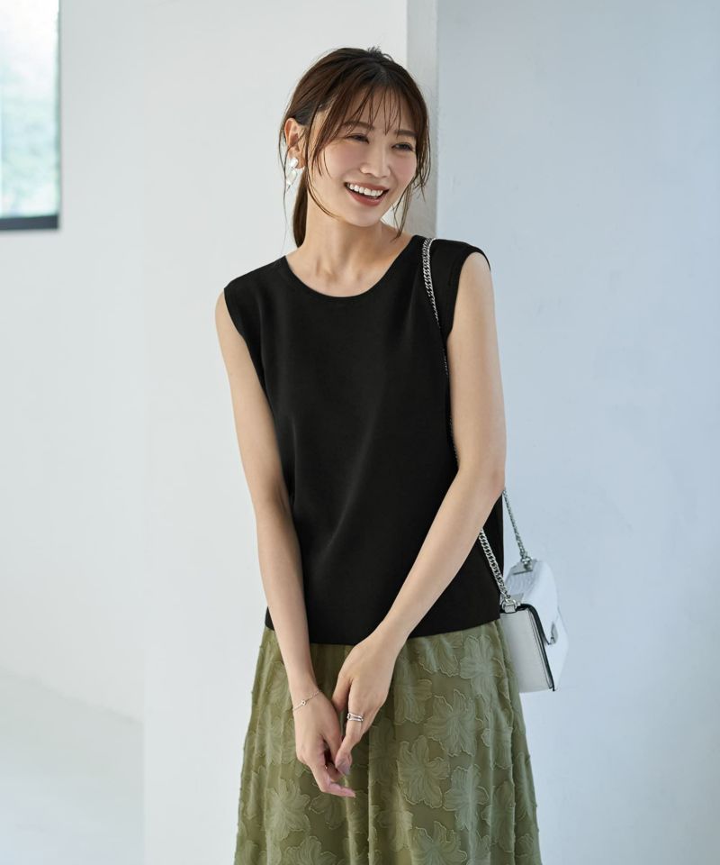 谷口美佳さん監修】新涼感前後2WAYノースリトップス