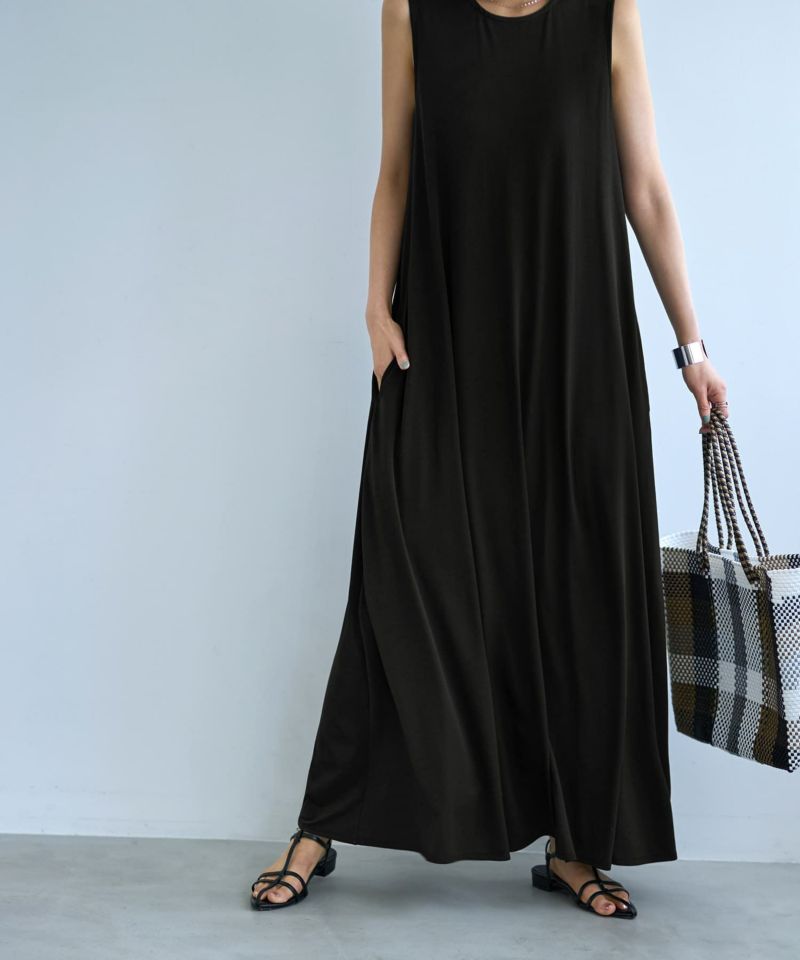 MAX MARAアウトレット●フレア ミディ丈ワンピース Max Mara MAX MARA LEISURE マックスマーラ レジャー ワンピース
