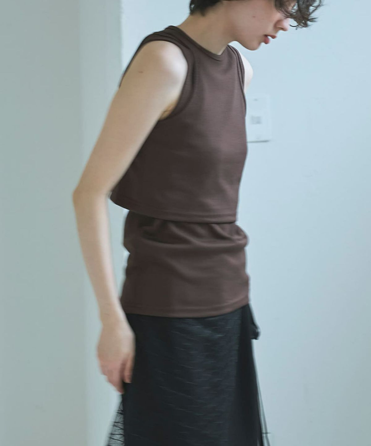 着用イメージ 165cm BROWN