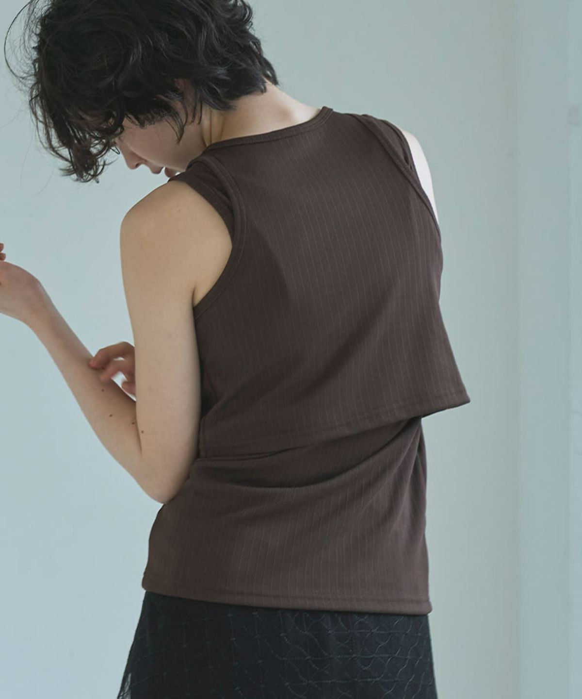 着用イメージ 165cm BROWN