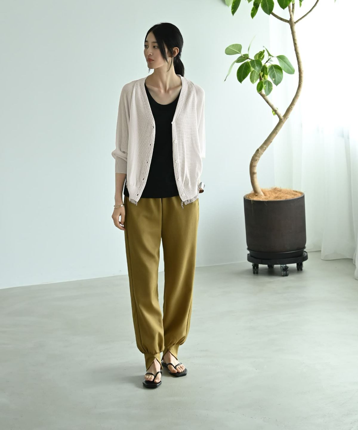 着用イメージ 170cm ホワイト