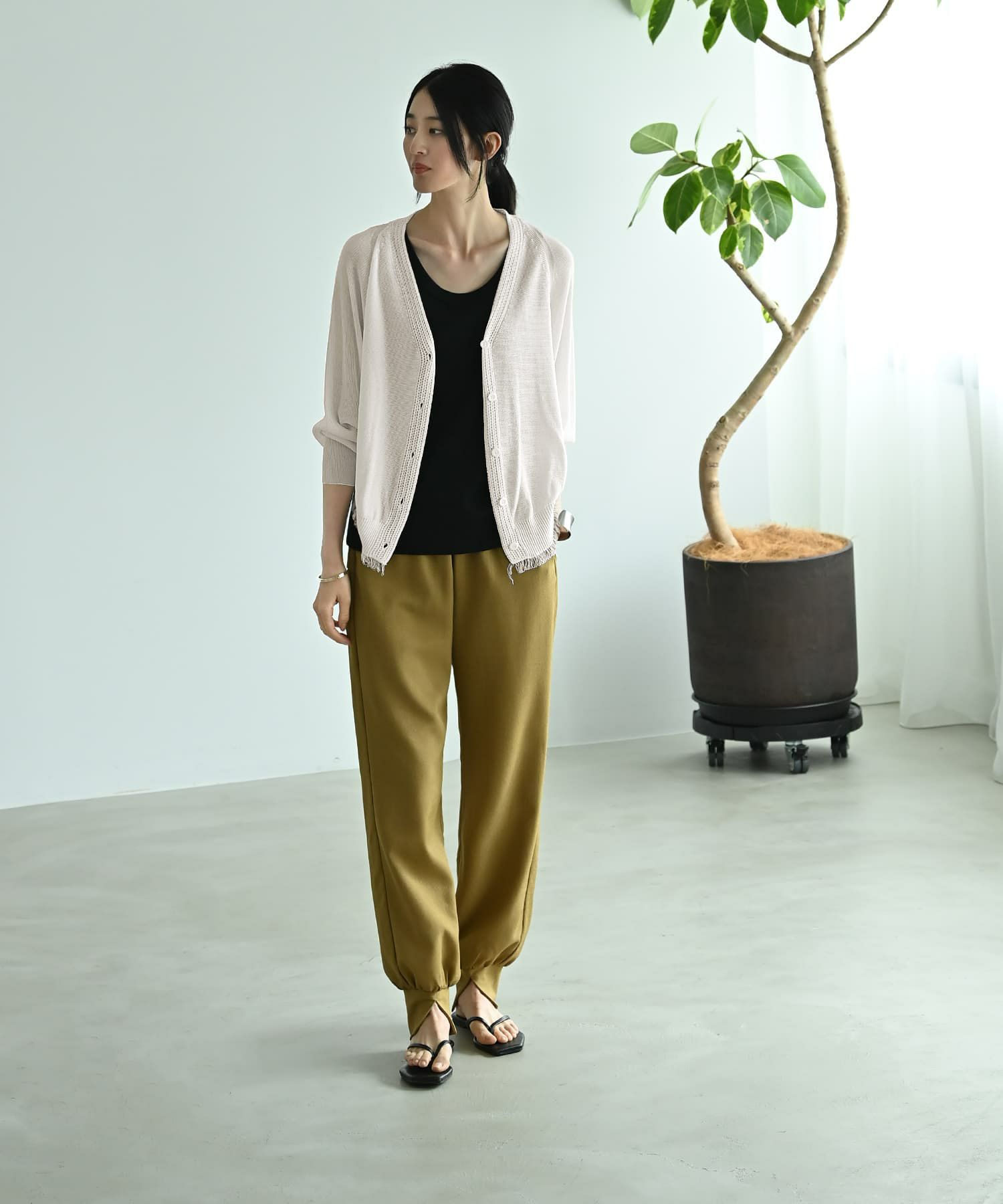 着用イメージ 170cm ホワイト