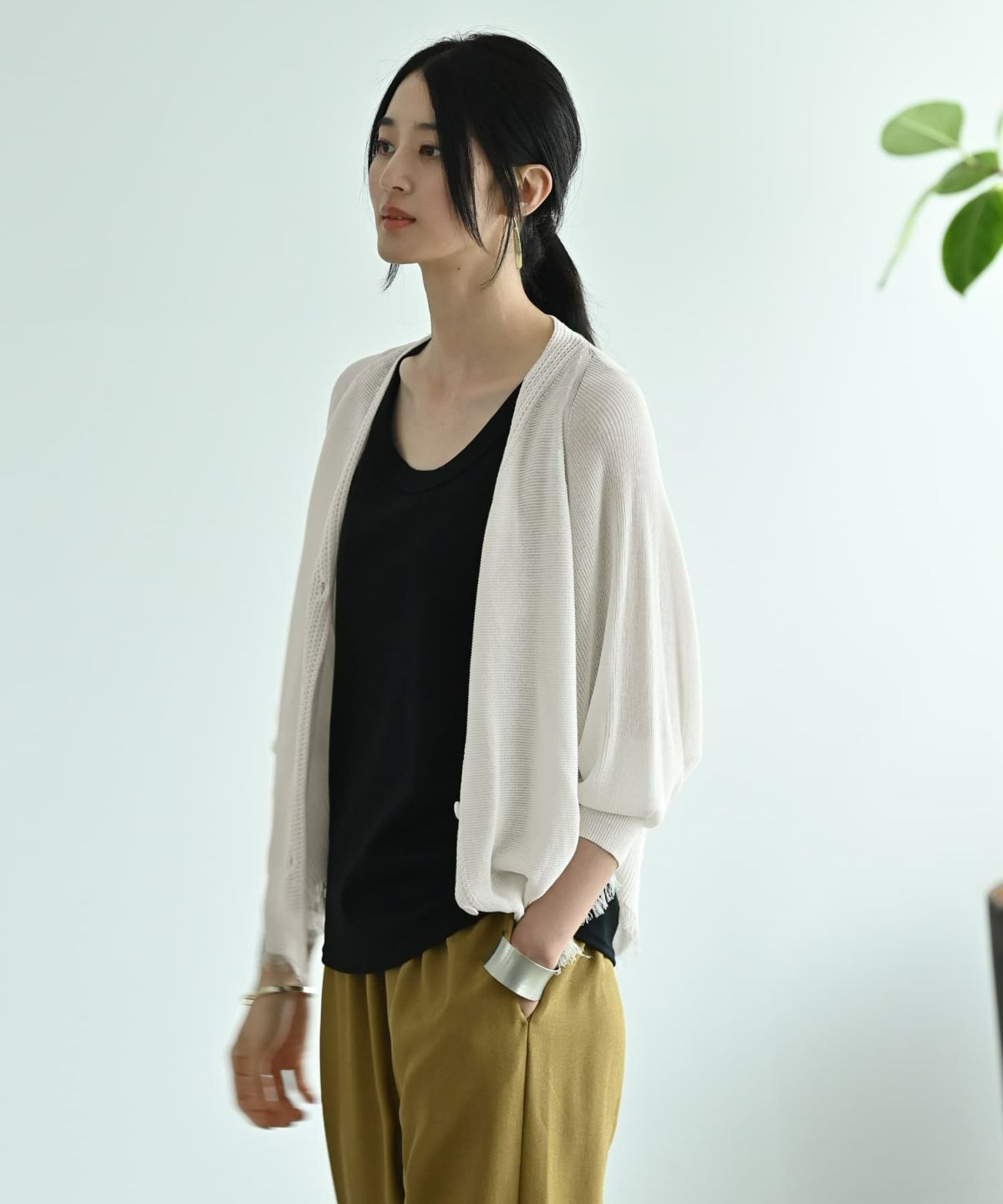 着用イメージ 170cm ホワイト