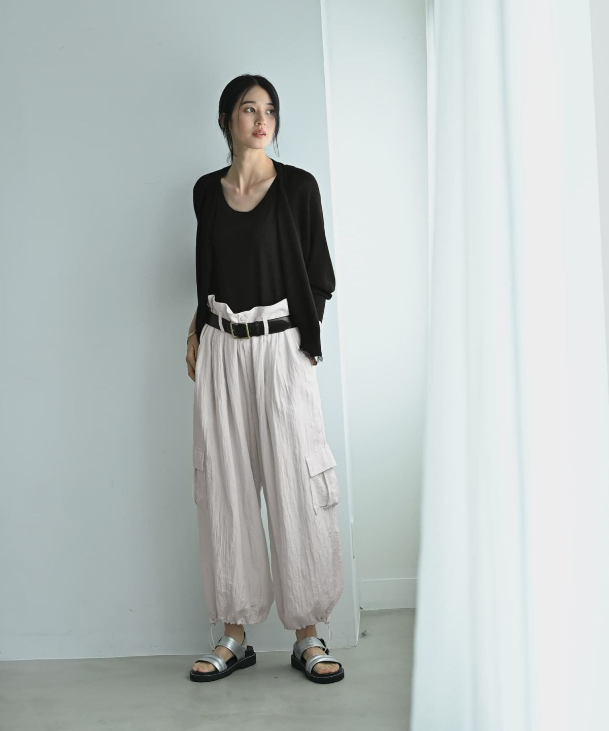 着用イメージ 170cm ブラック