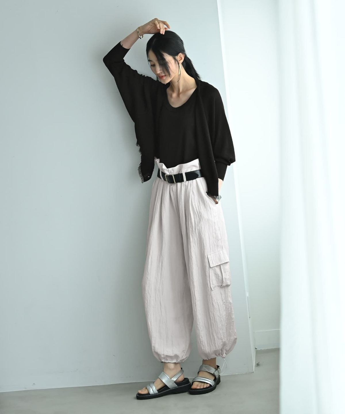 着用イメージ 170cm ブラック