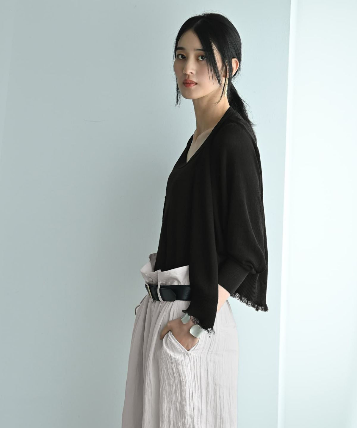 着用イメージ 170cm ブラック