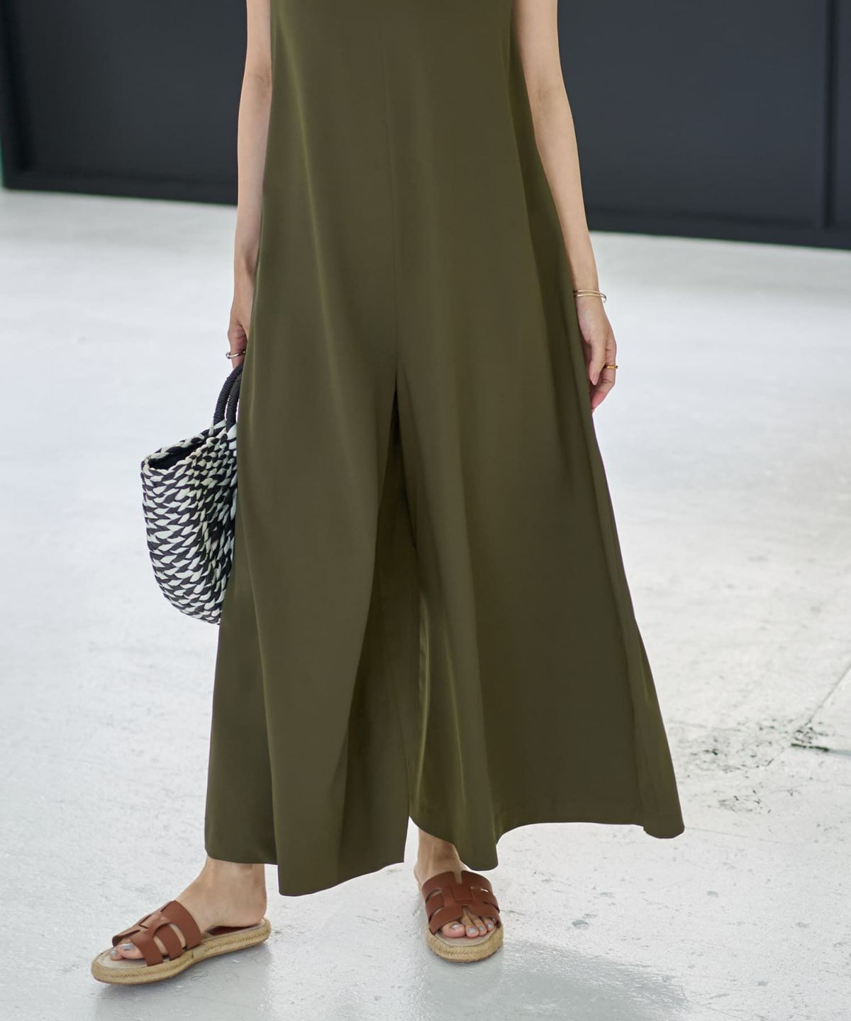 着用イメージ 166cm カーキ サイズ02