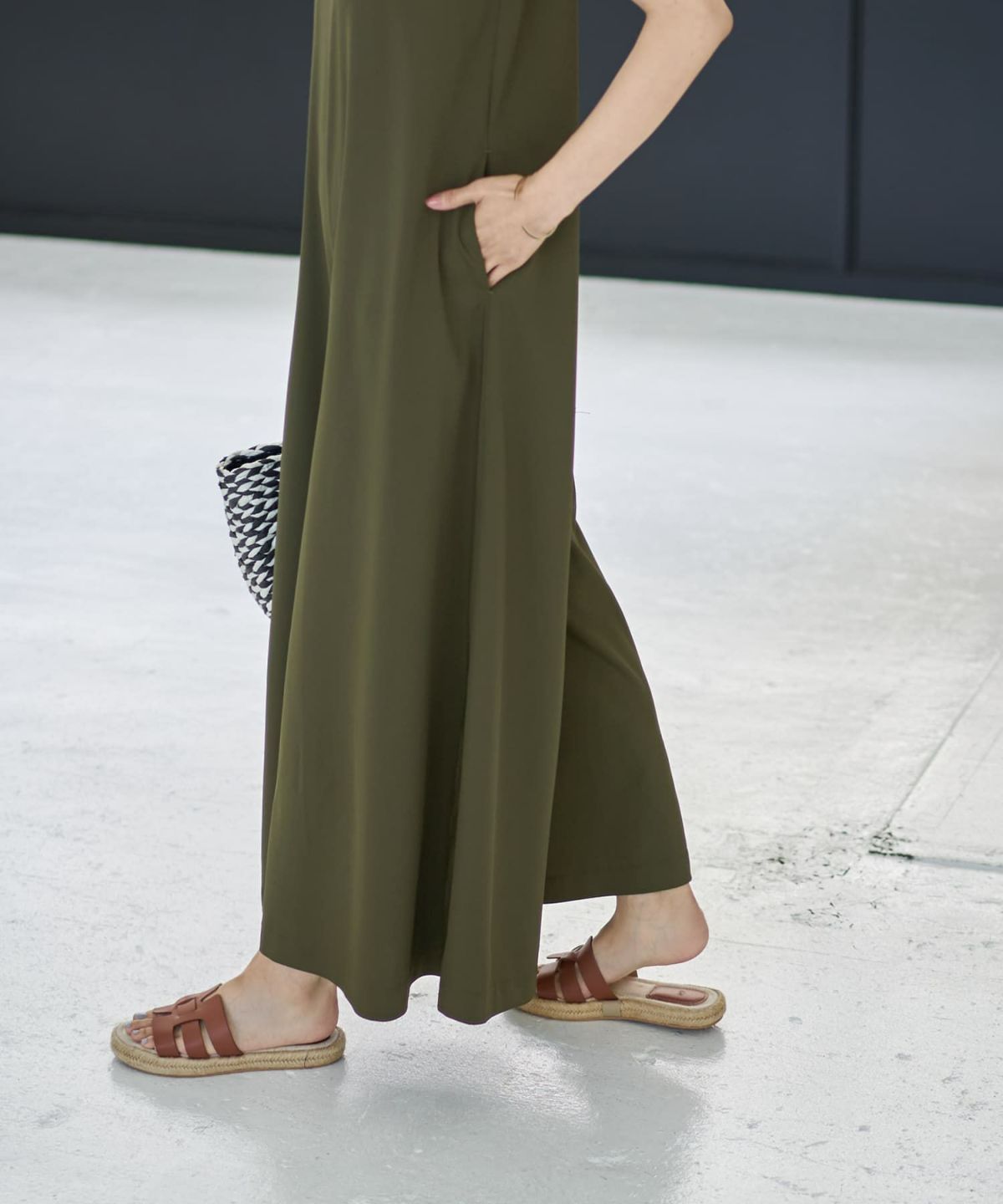 着用イメージ 166cm カーキ サイズ02