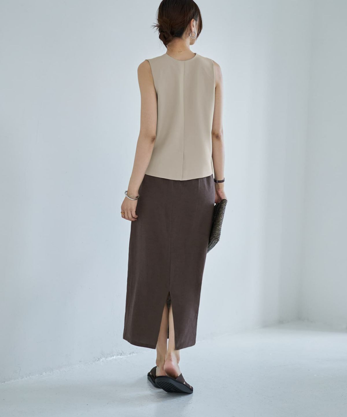 着用イメージ 166cm セピアブラウン サイズ02