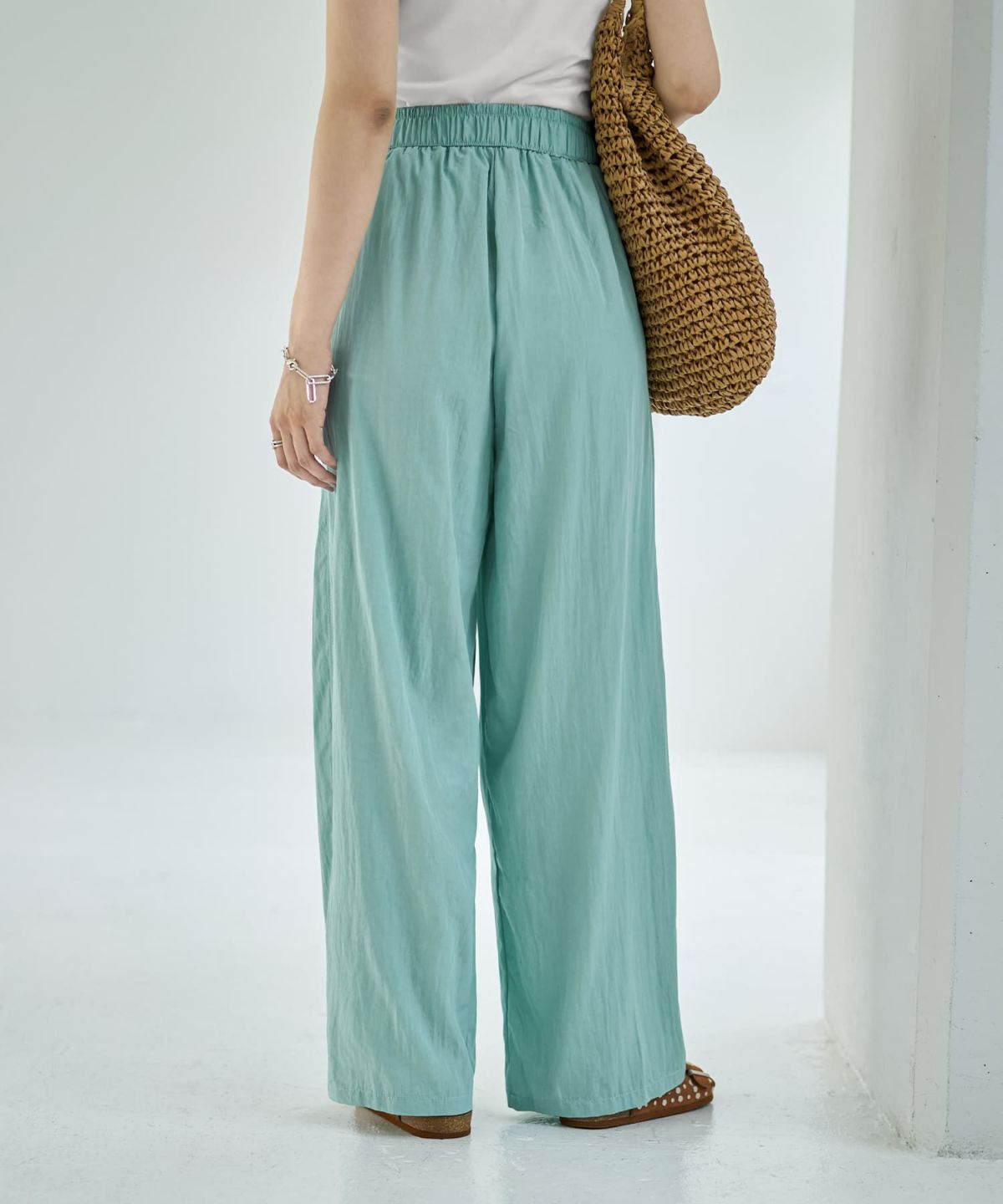 着用イメージ 166cm ダークミント