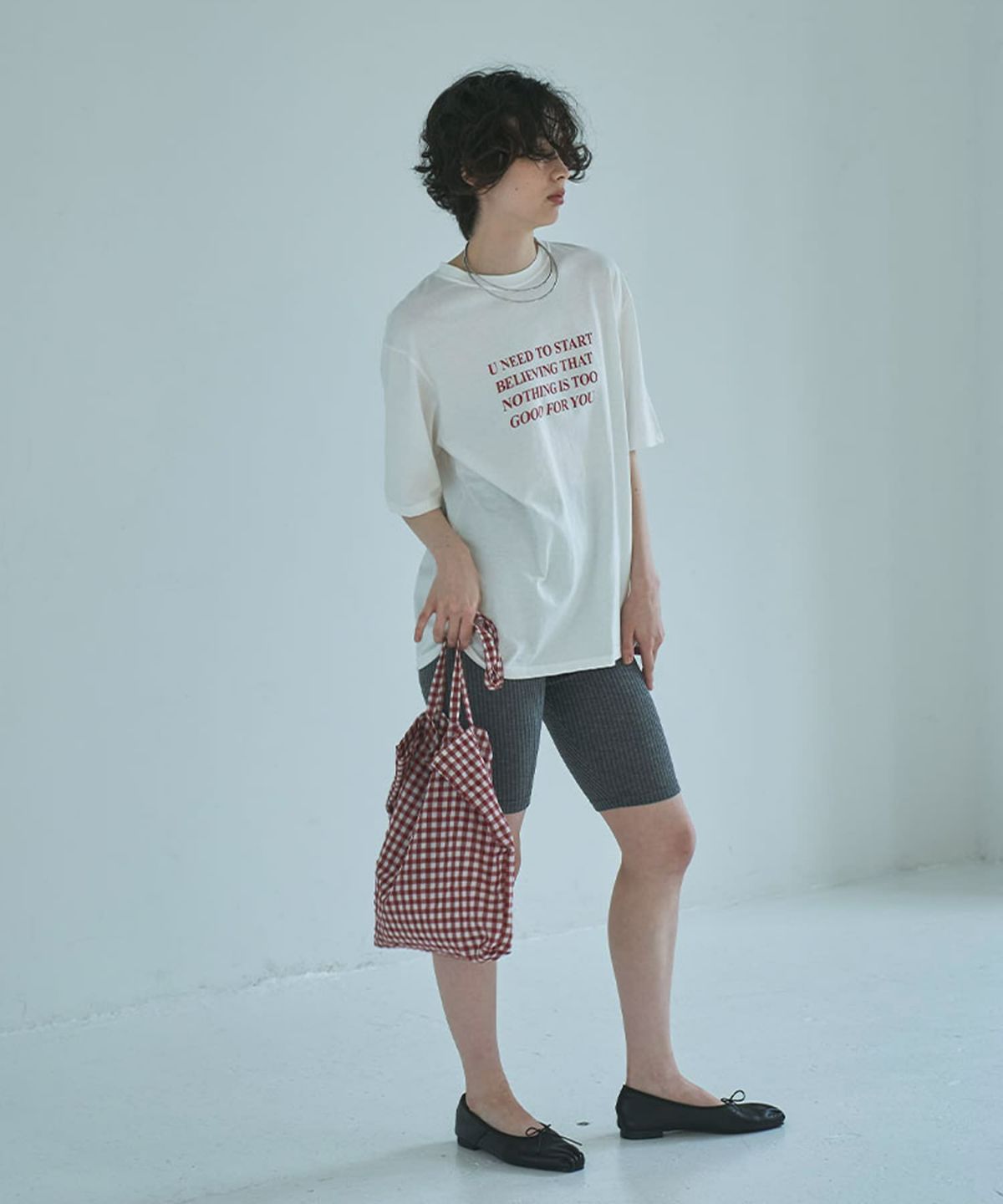 着用イメージ 165cm OFFWHITE