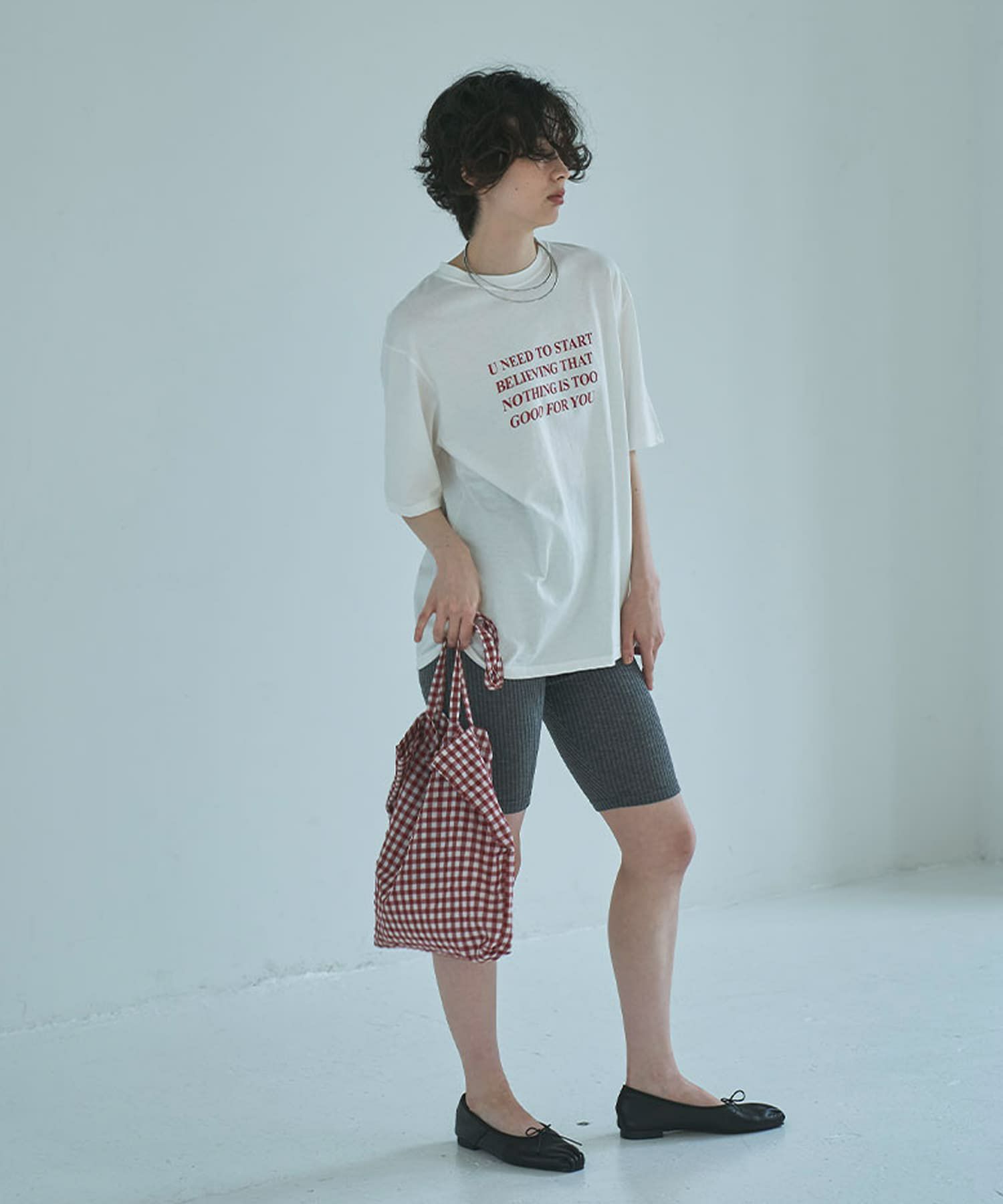 着用イメージ 165cm OFFWHITE