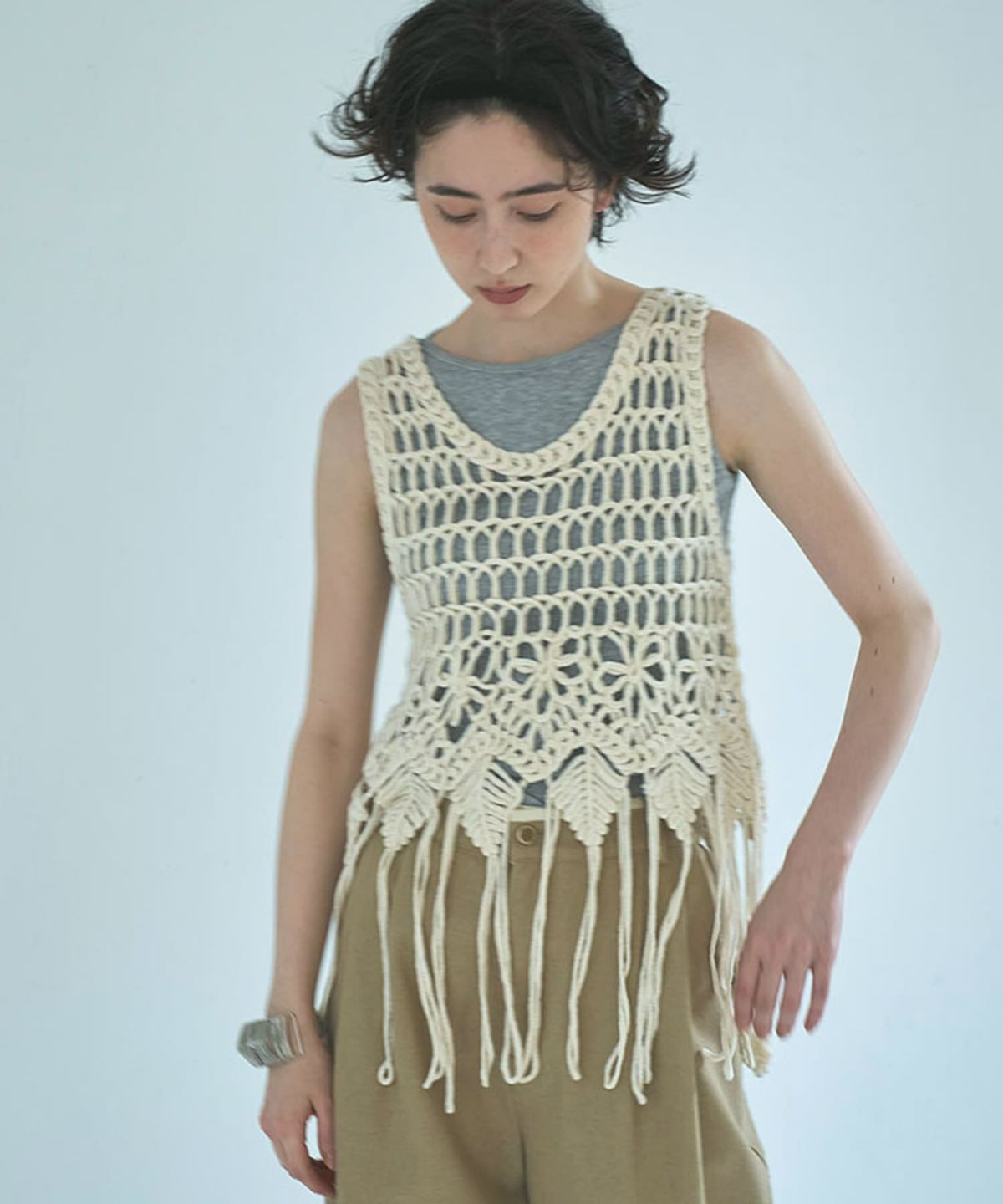 着用イメージ 165cm IVORY