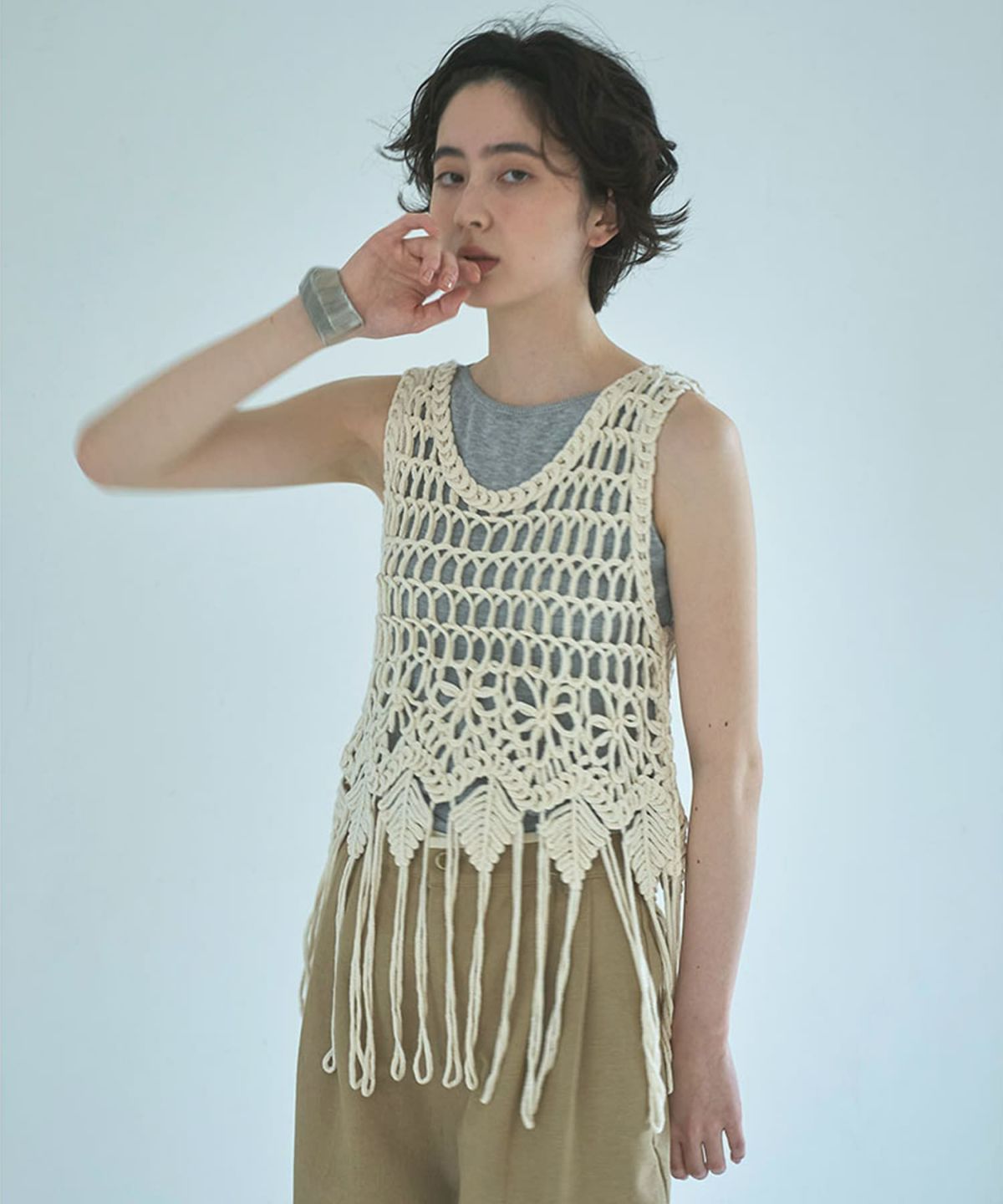 着用イメージ 165cm IVORY