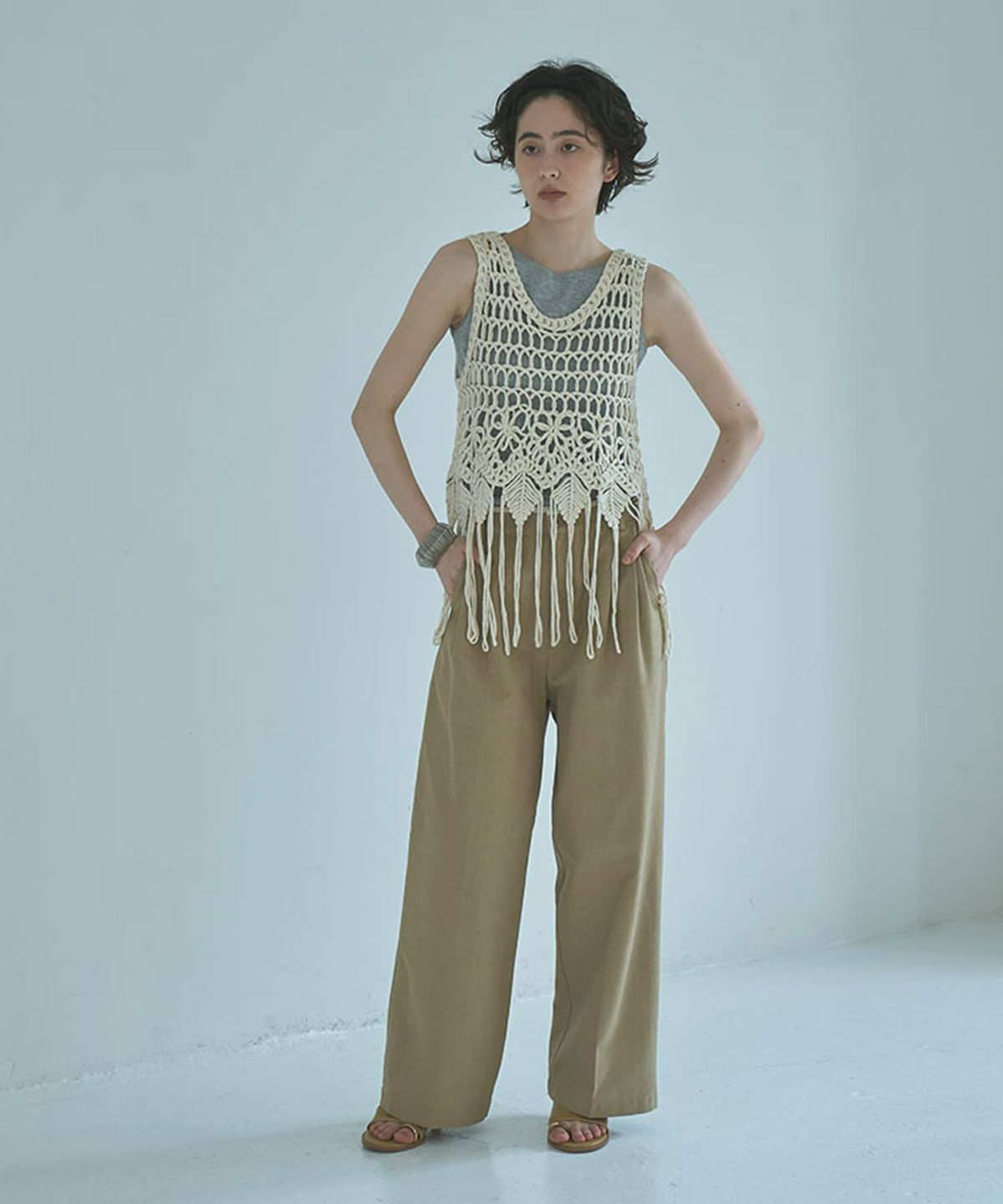 着用イメージ 165cm IVORY