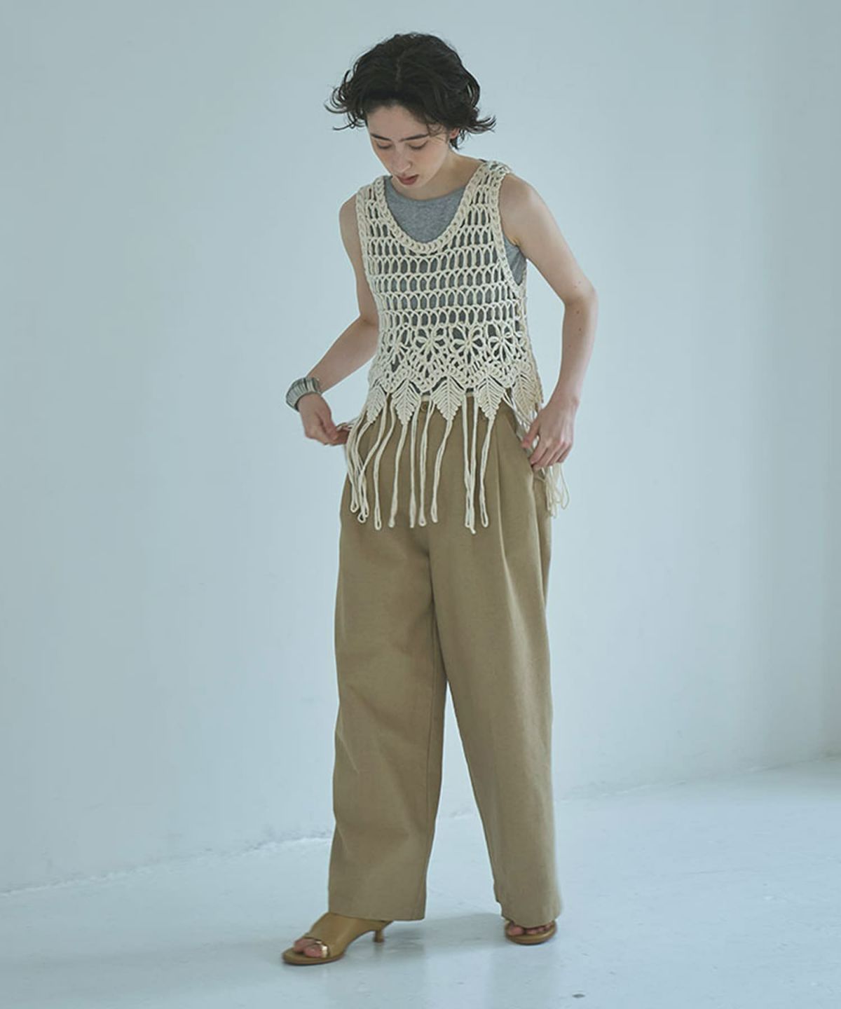 着用イメージ 165cm IVORY