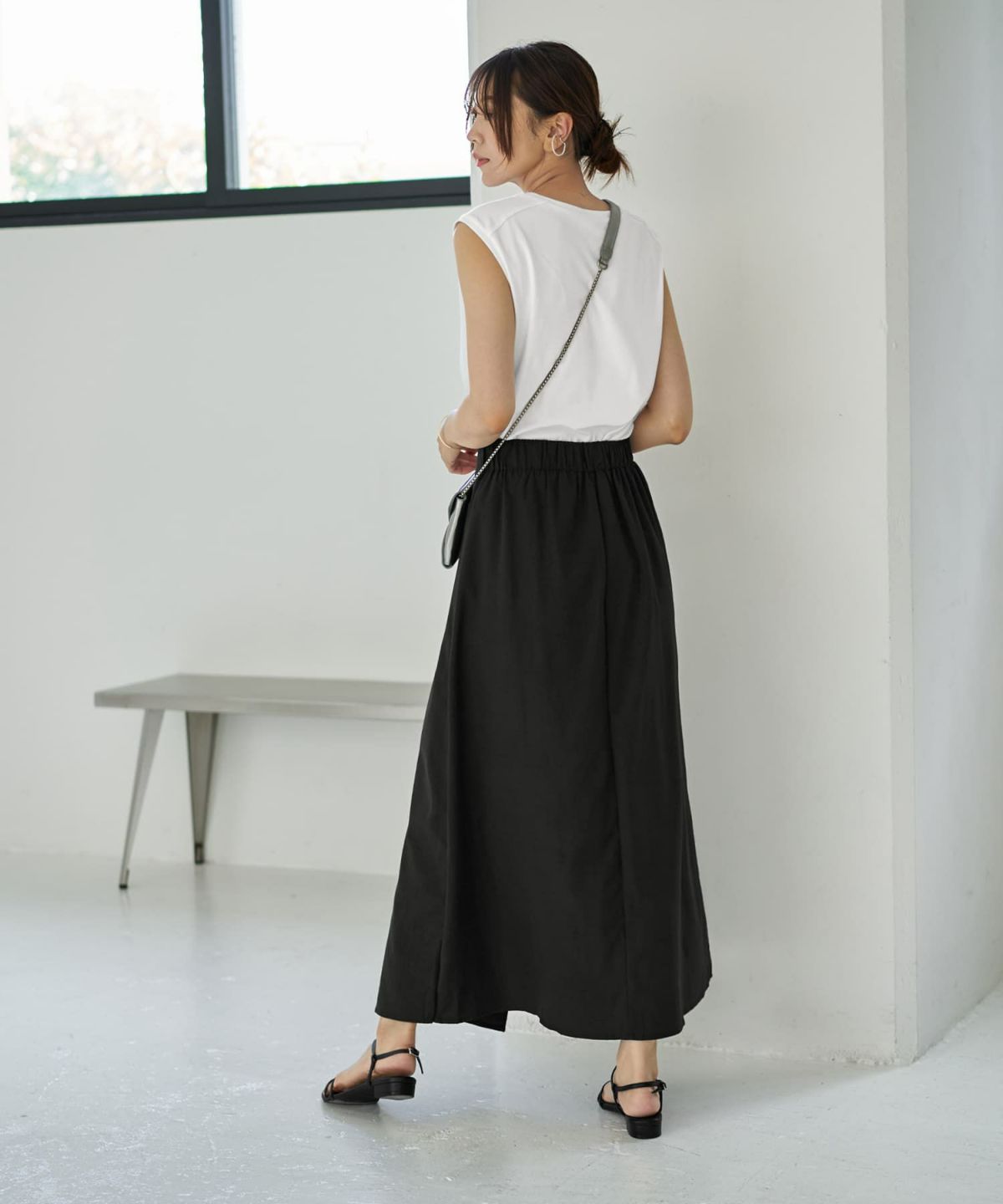 着用イメージ 166cm ブラック