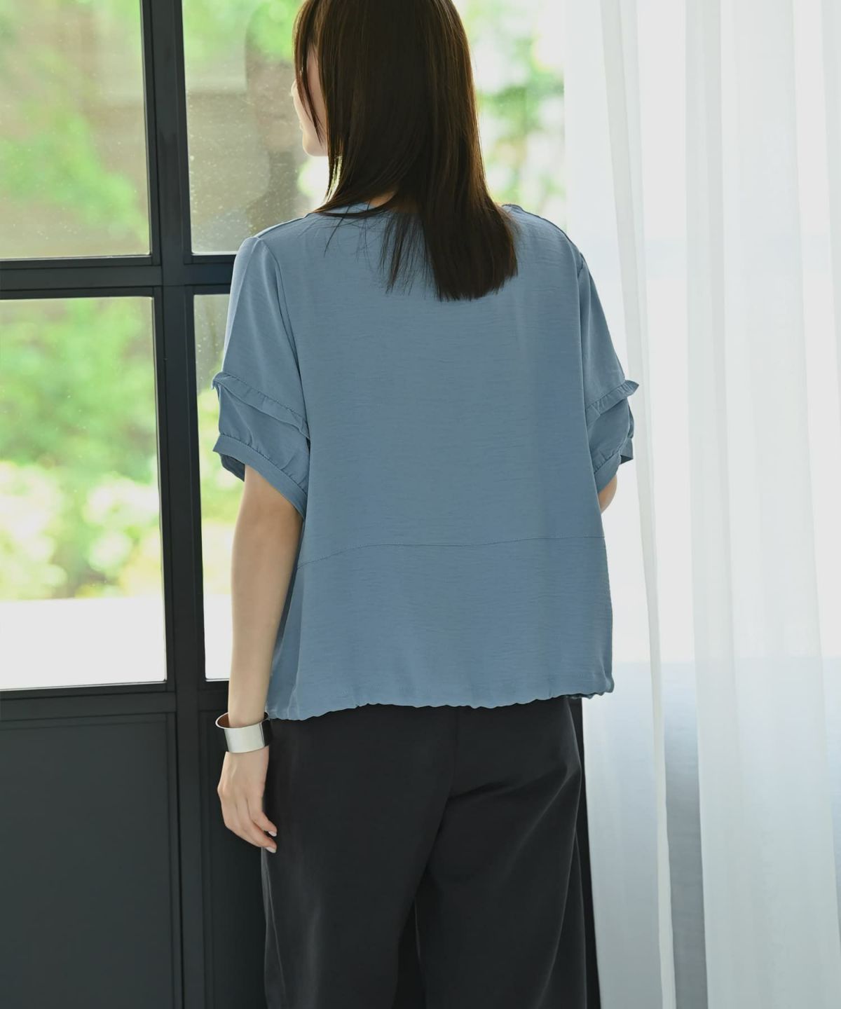 着用イメージ 172cm ブルー