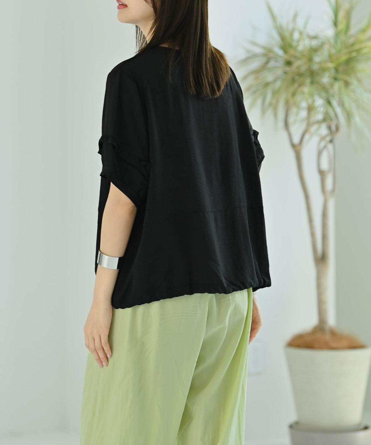 着用イメージ 172cm ブラック