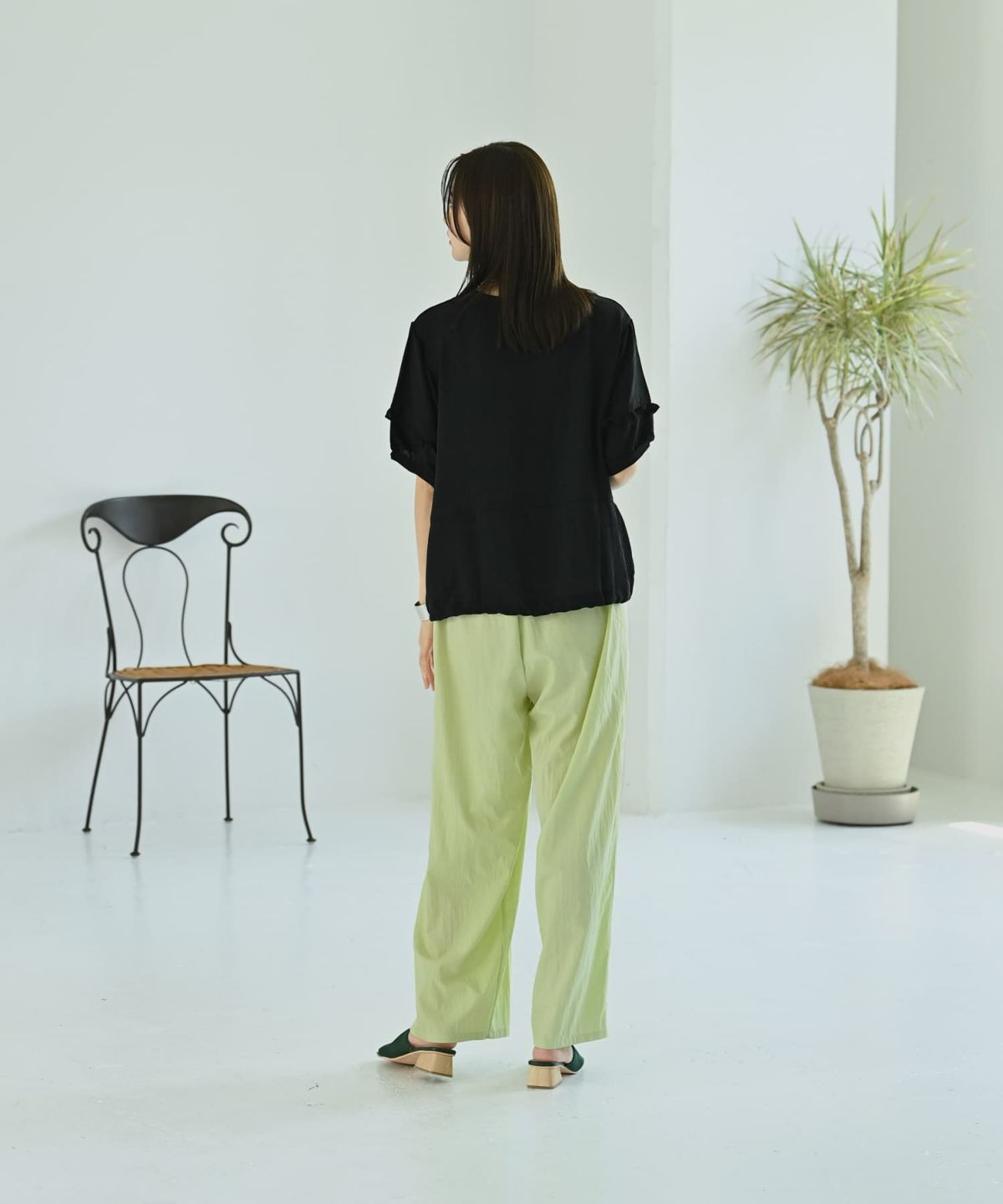 着用イメージ 172cm ブラック