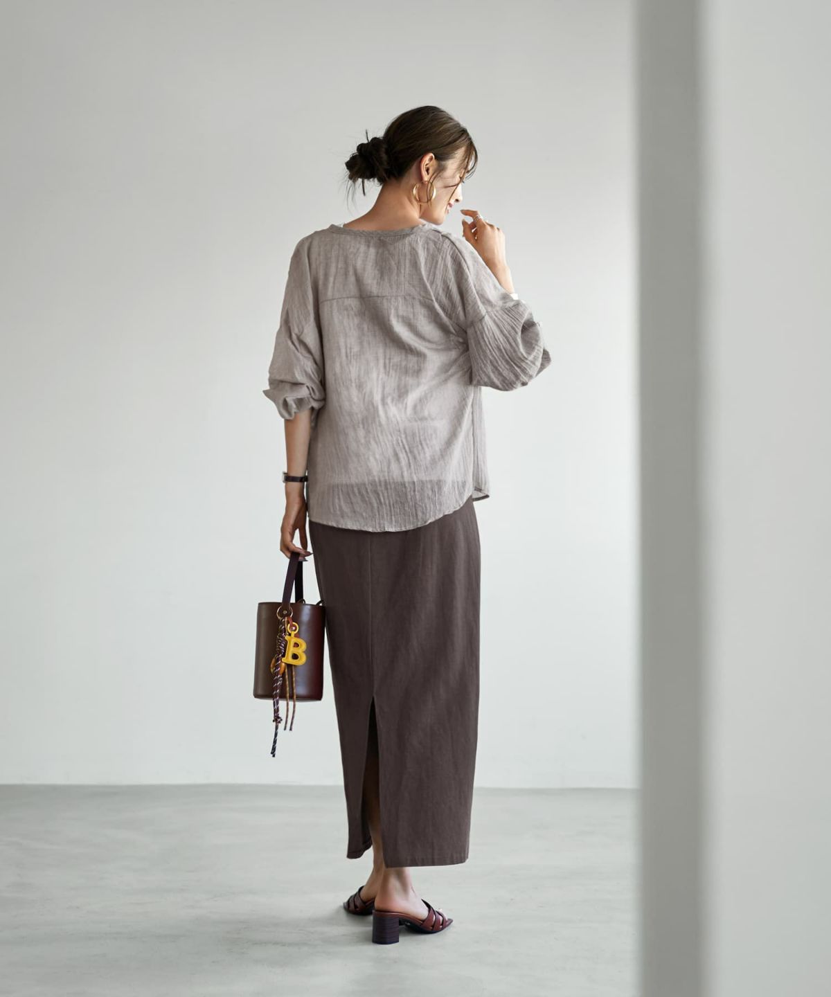 着用イメージ 166cm グレーミックス