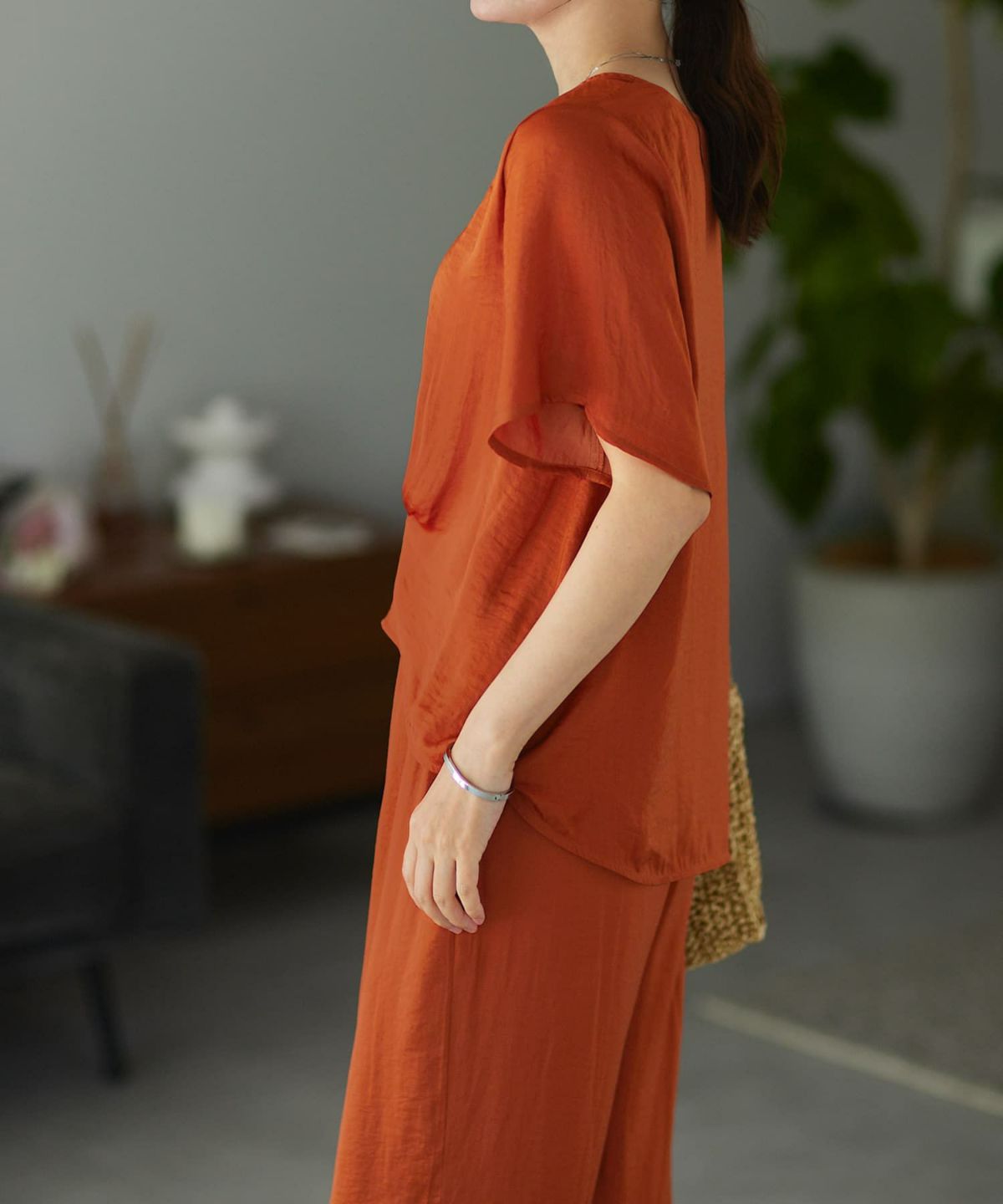 着用イメージ 168cm テラコッタ