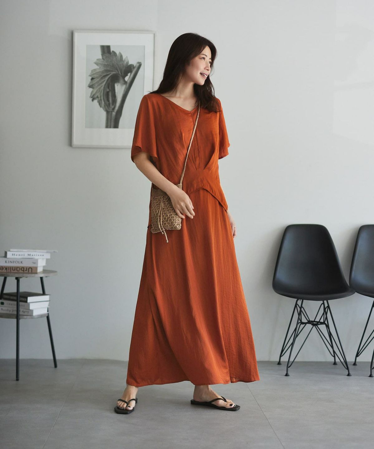 着用イメージ 168cm テラコッタ