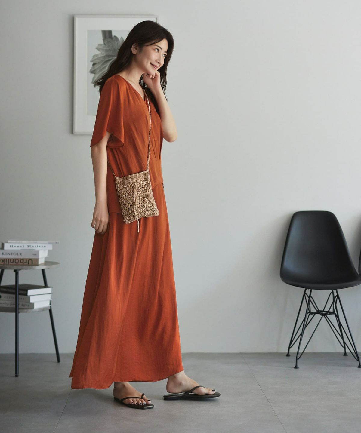 着用イメージ 168cm テラコッタ