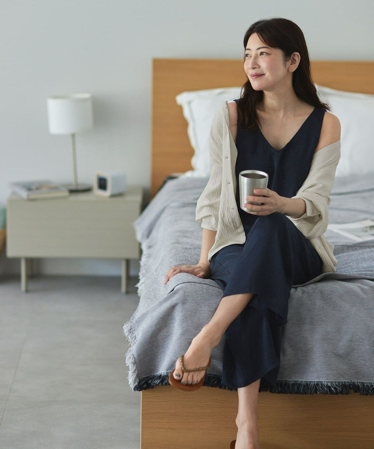 着用イメージ 168cm ネイビー