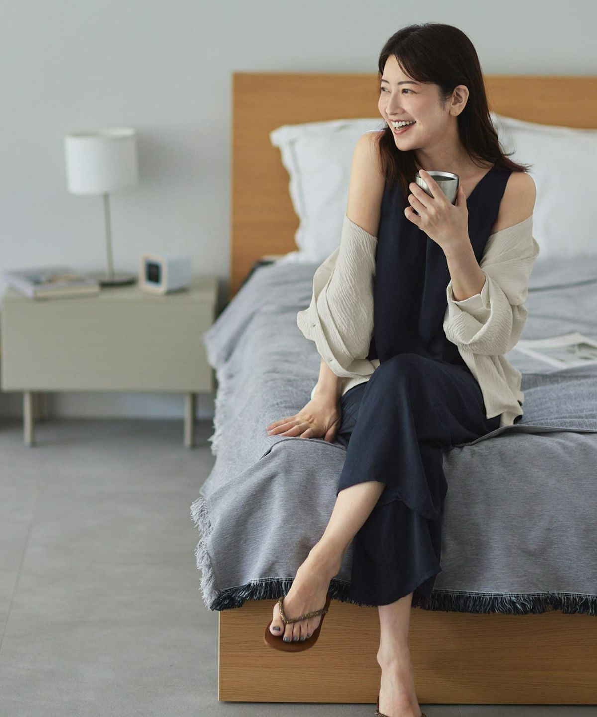 着用イメージ 168cm ネイビー