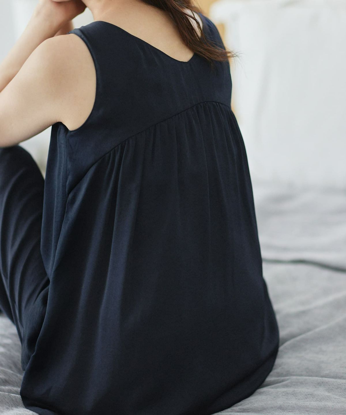 着用イメージ 168cm ネイビー