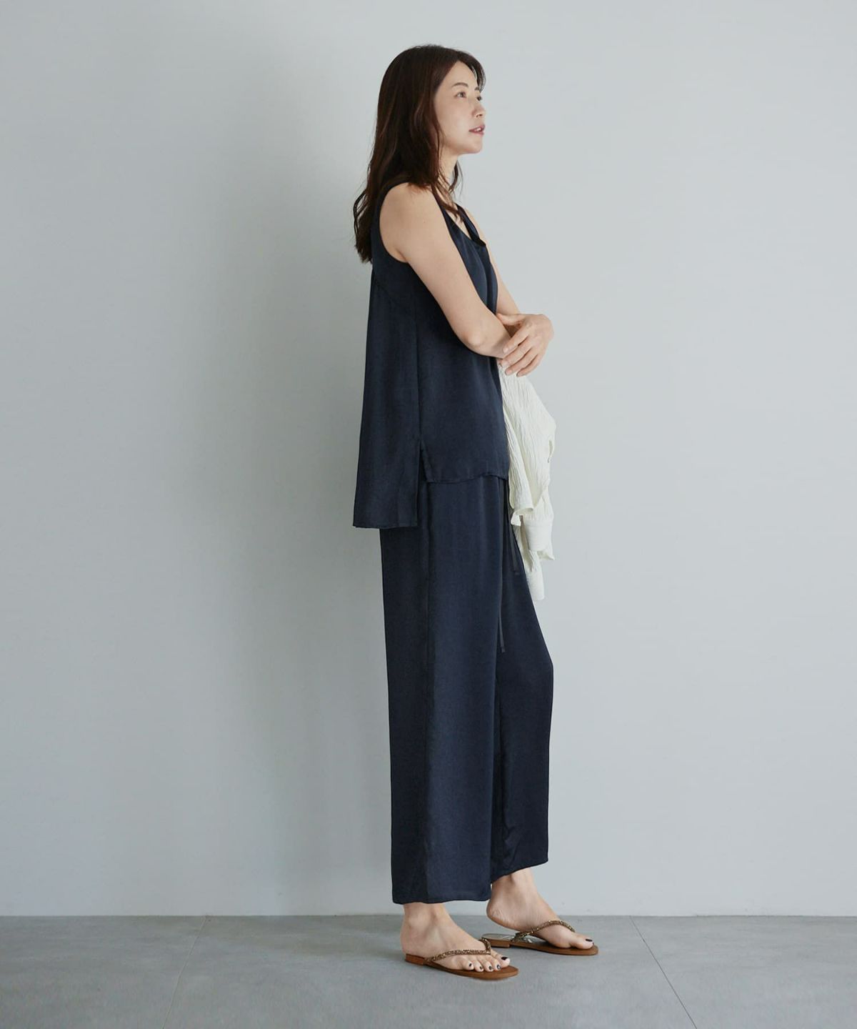 着用イメージ 168cm ネイビー 01サイズ