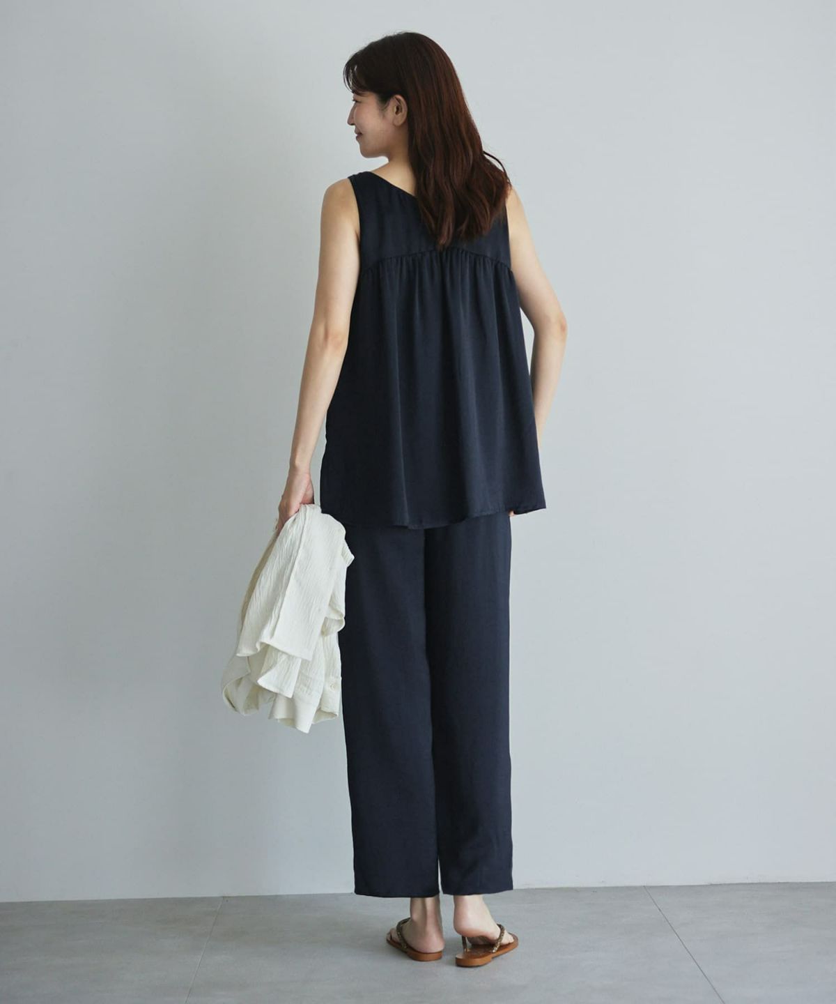 着用イメージ 168cm ネイビー 01サイズ