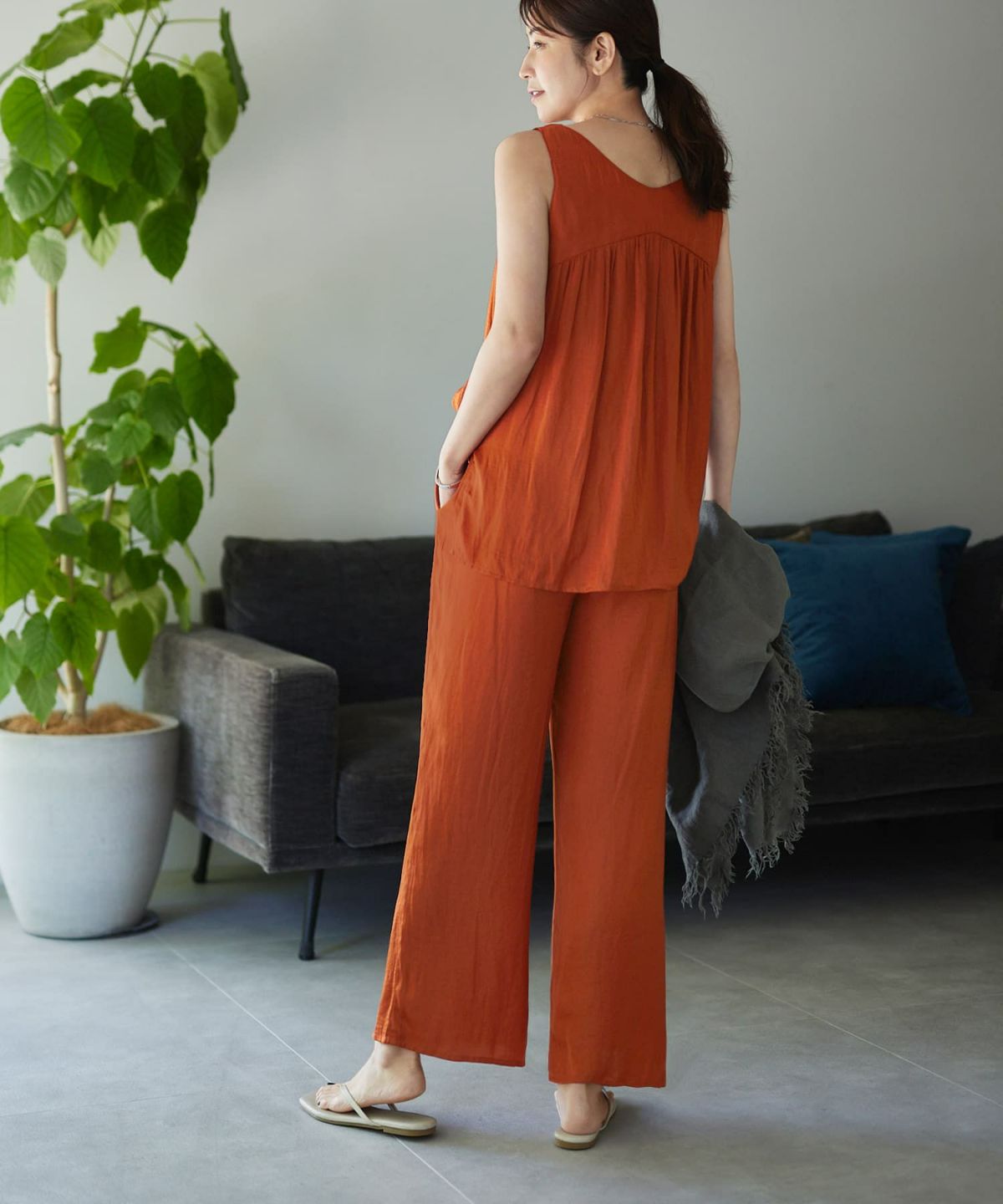 着用イメージ 168cm テラコッタ 02サイズ