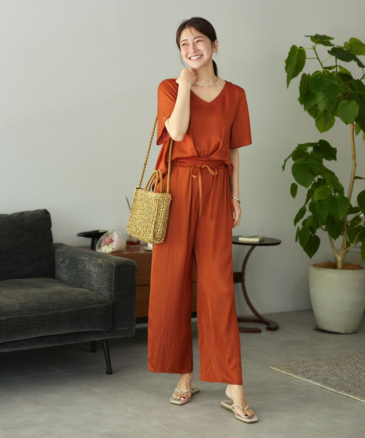 着用イメージ 168cm テラコッタ 02サイズ